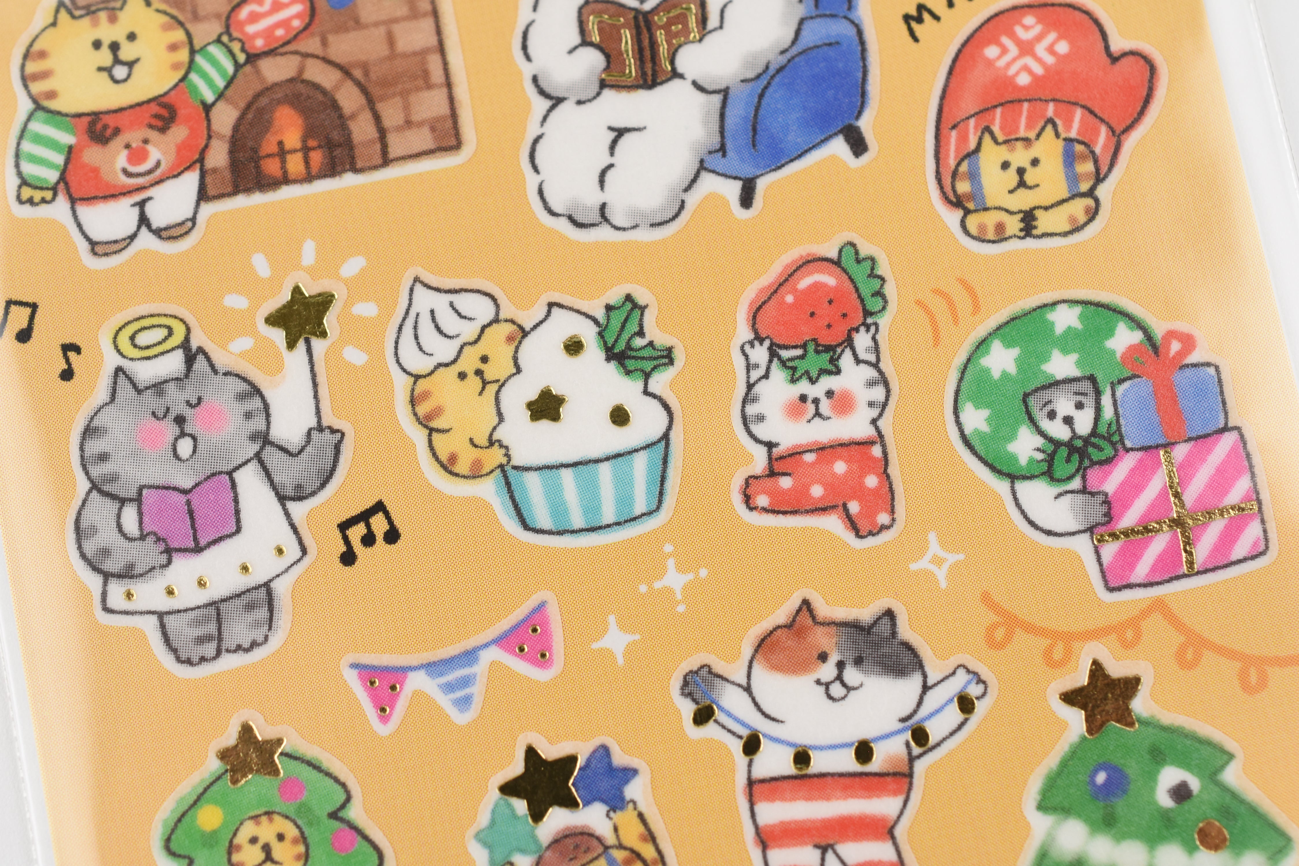 Mind Wave Sticker Sheet - Winter Selection - Gorogoro Nyansuke: Christmas Together