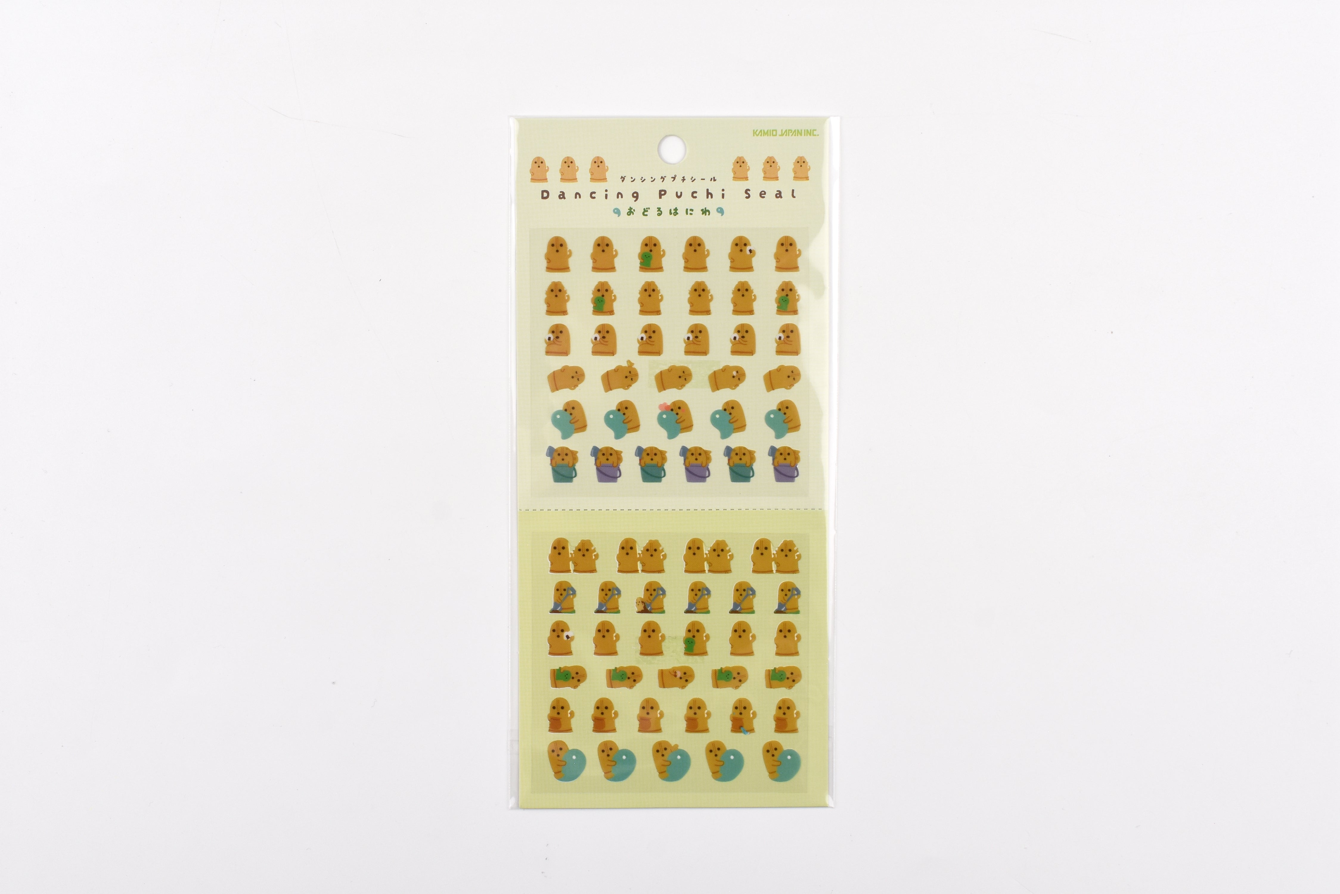 Kamio Sticker Sheet - Dancing Puchi - Dancing Haniwa