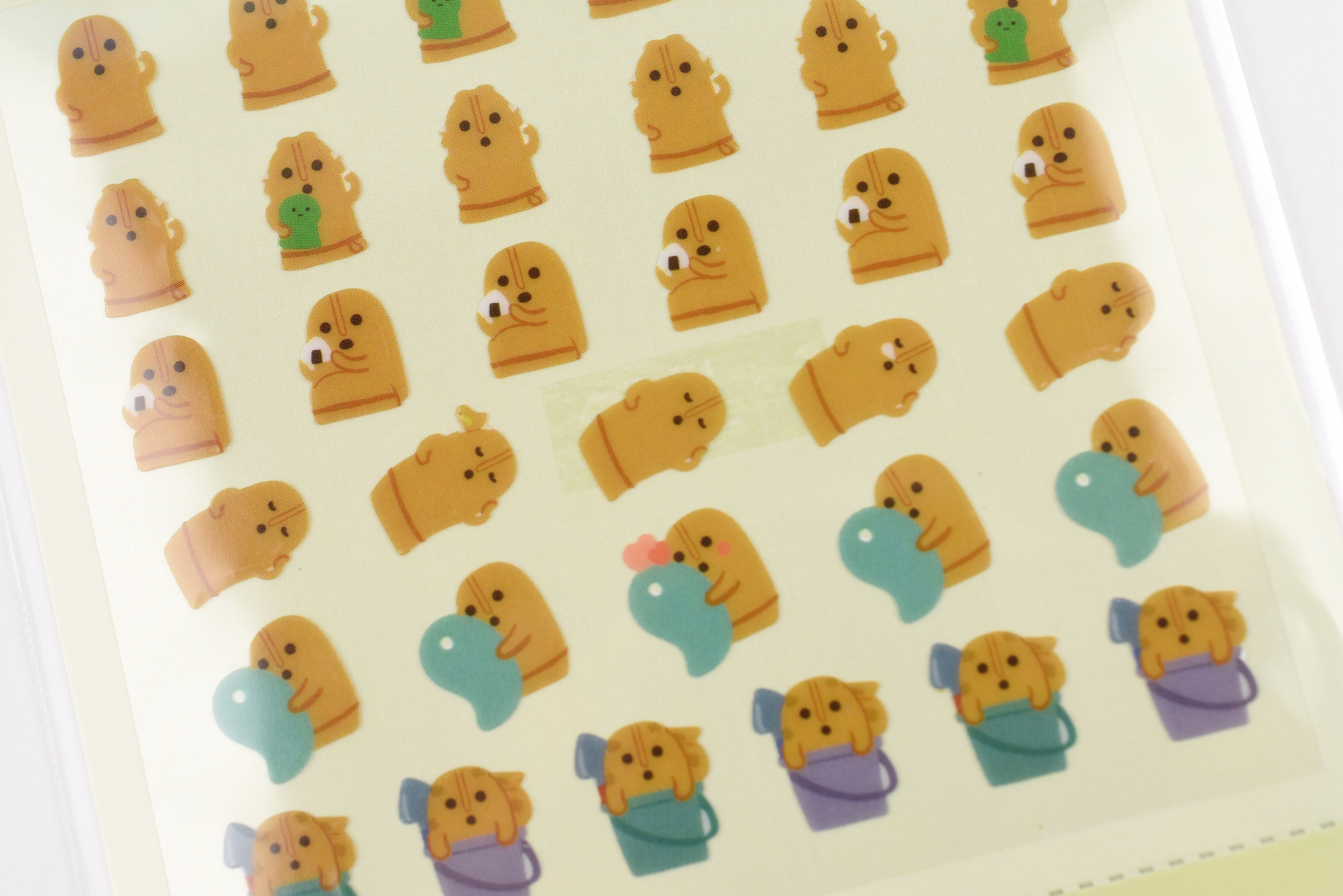 Kamio Sticker Sheet - Dancing Puchi - Dancing Haniwa
