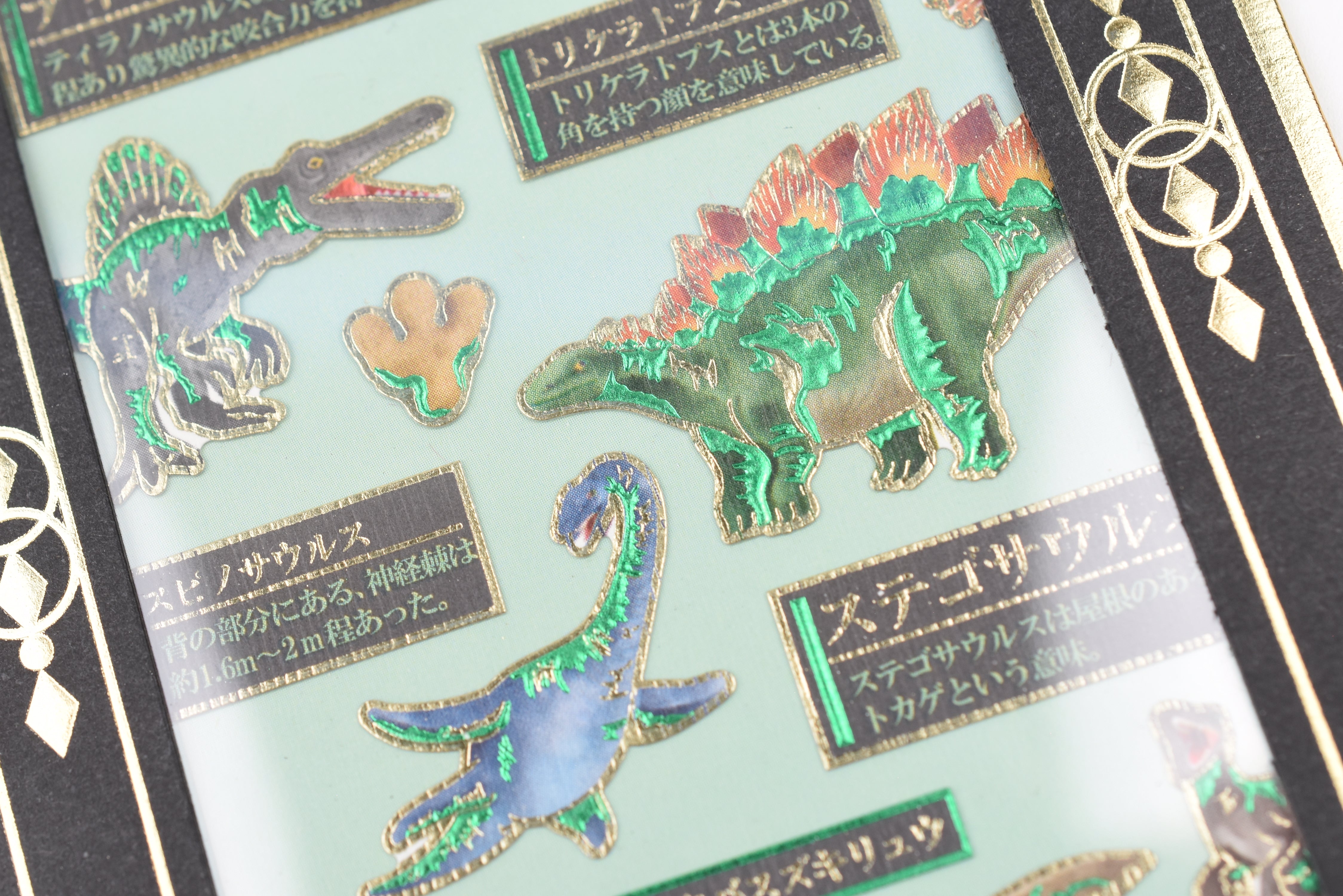 Kamio Premium Adult Illustrated Picture Book Stickers - Dinosaur