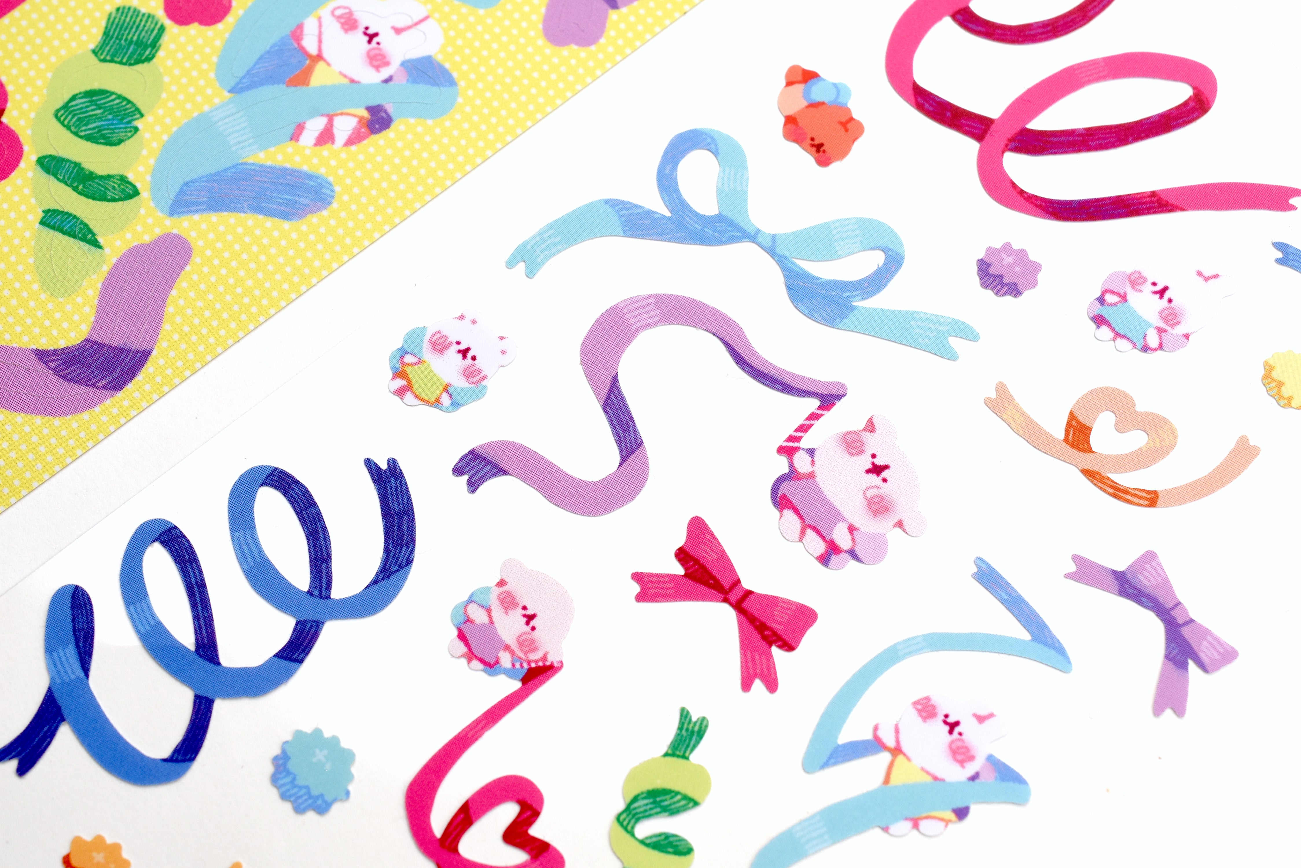 LAZI SOOZ Ribbons Sticker Sheet