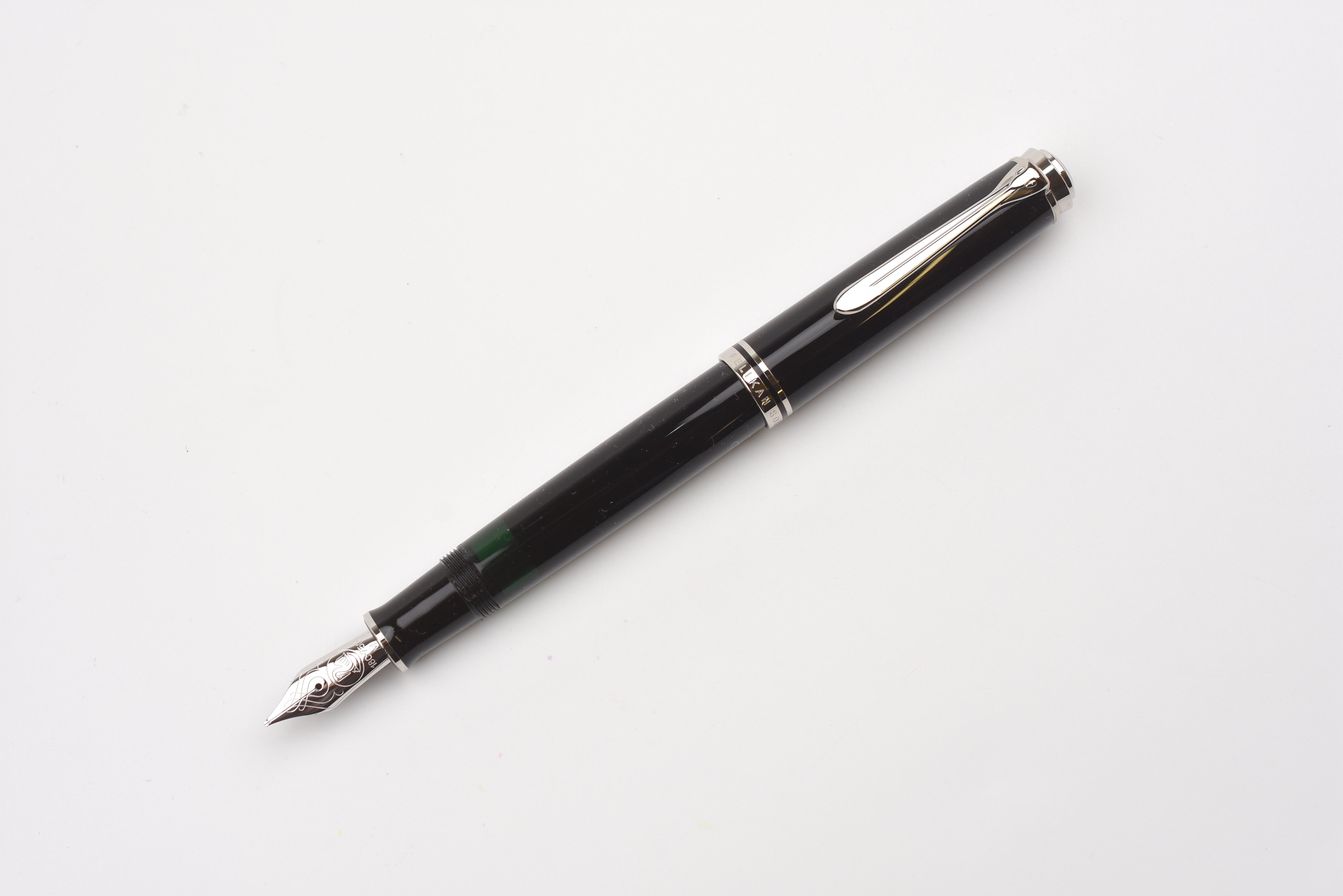 Pelikan M805 Fountain Pen - Souverän - Black-Silver – Yoseka