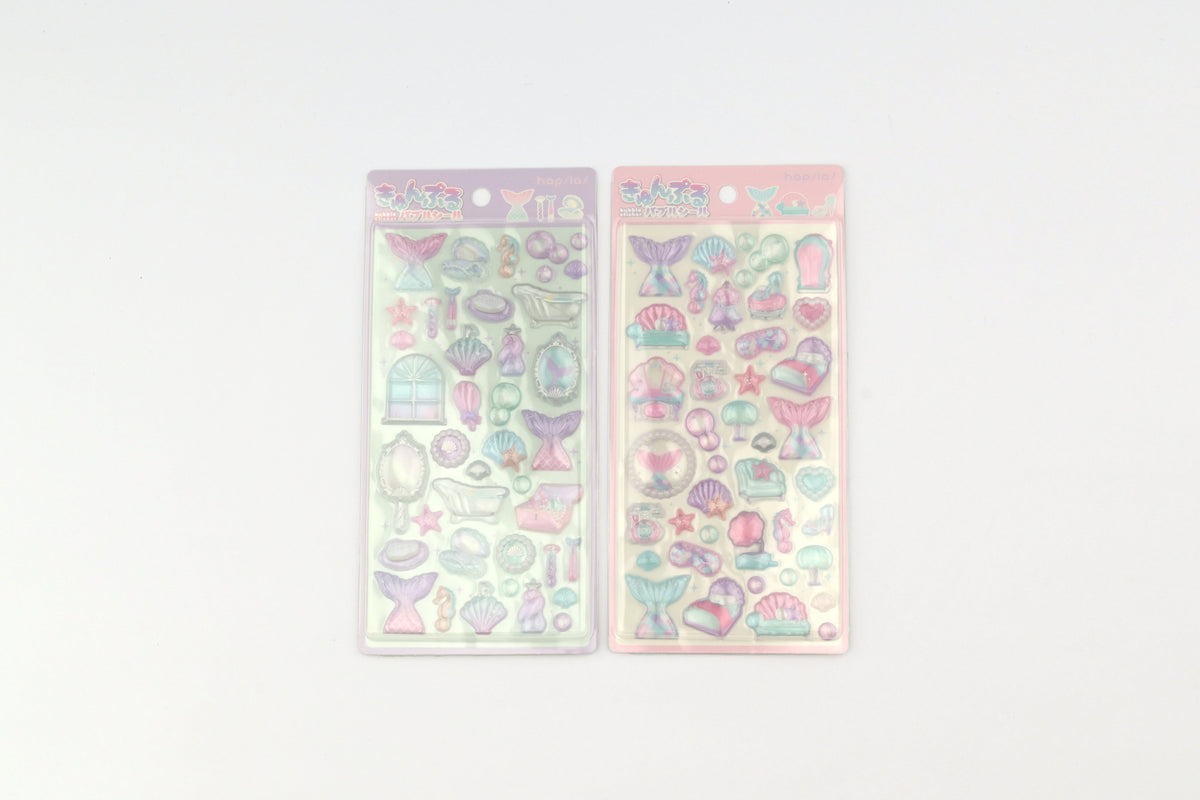 Hapila Kyunpuru Bubble Stickers - Mermaid - Set of 2