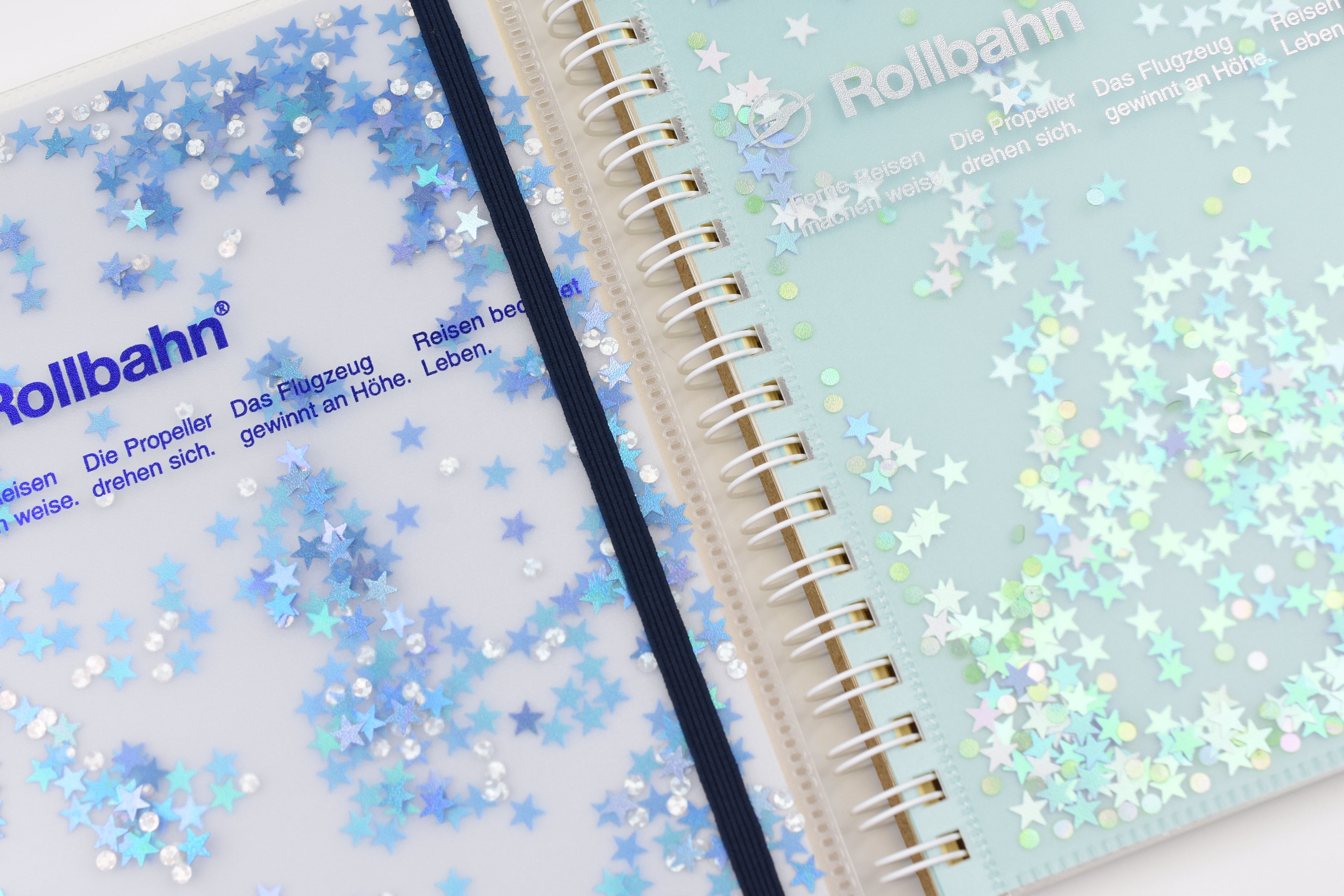 Delfonics Rollbahn Spiral Notebook - Pocket Memo Large - Glitter - Special Edition