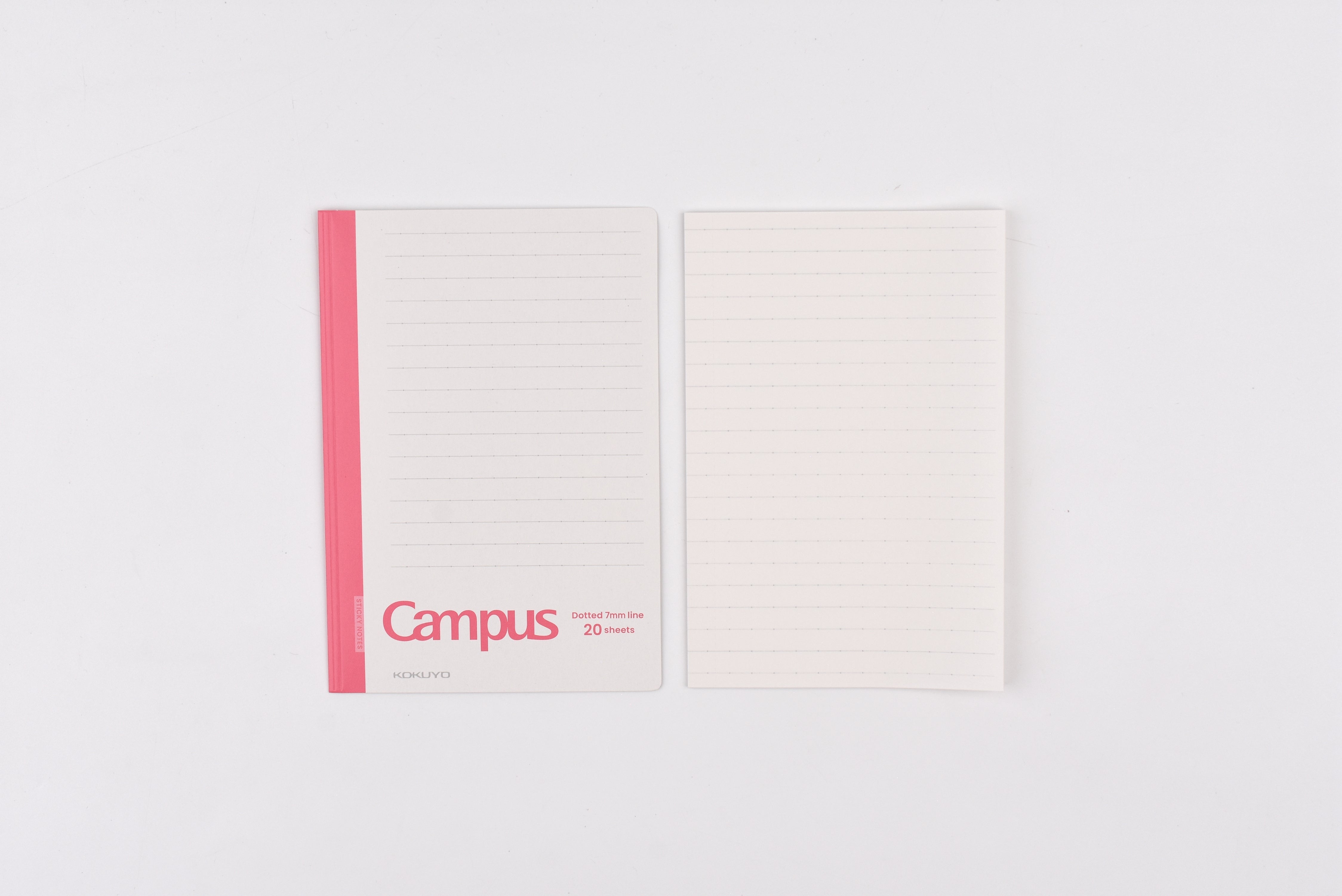 Kokuyo Campus Sticky Notes with Cover - Side Type - Large - 20