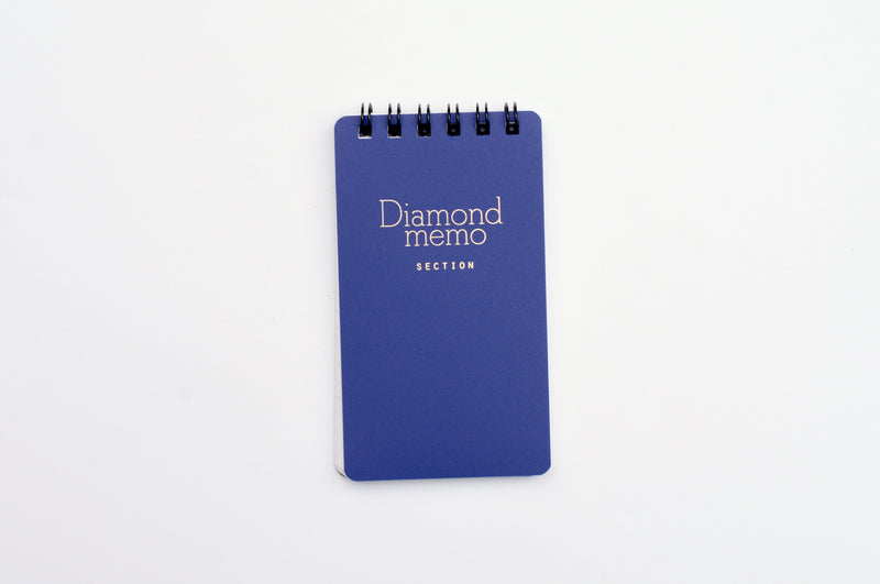 Midori Diamond Memo Notizbuch – Quadratisch, Liniert, Blau (10,8 X 5,9 Cm), Leicht Zu Beschreiben