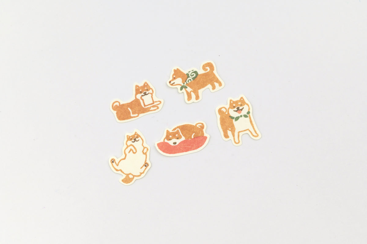 Furukawa Paper Flake Sticker - Shiba Inu