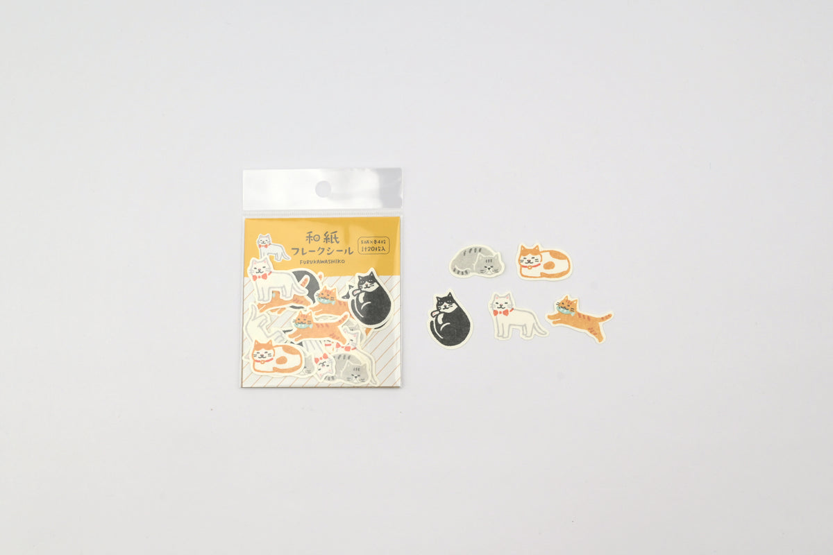 Furukawa Paper Flake Sticker - Cat
