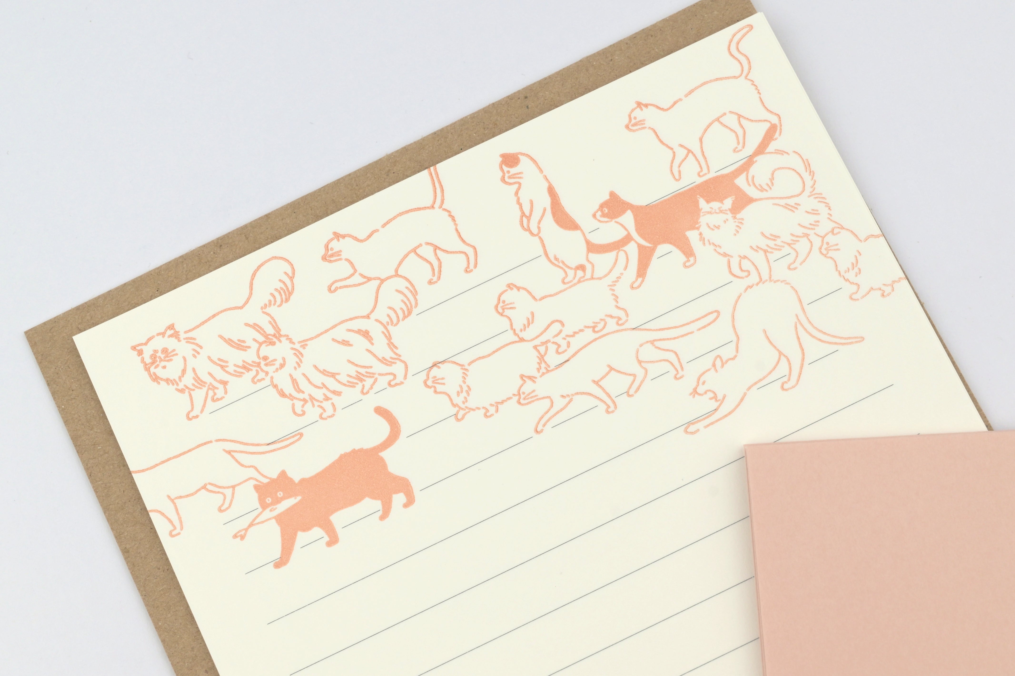 EL COMMUN Letter Set - Ah La La - Cats – Yoseka Stationery