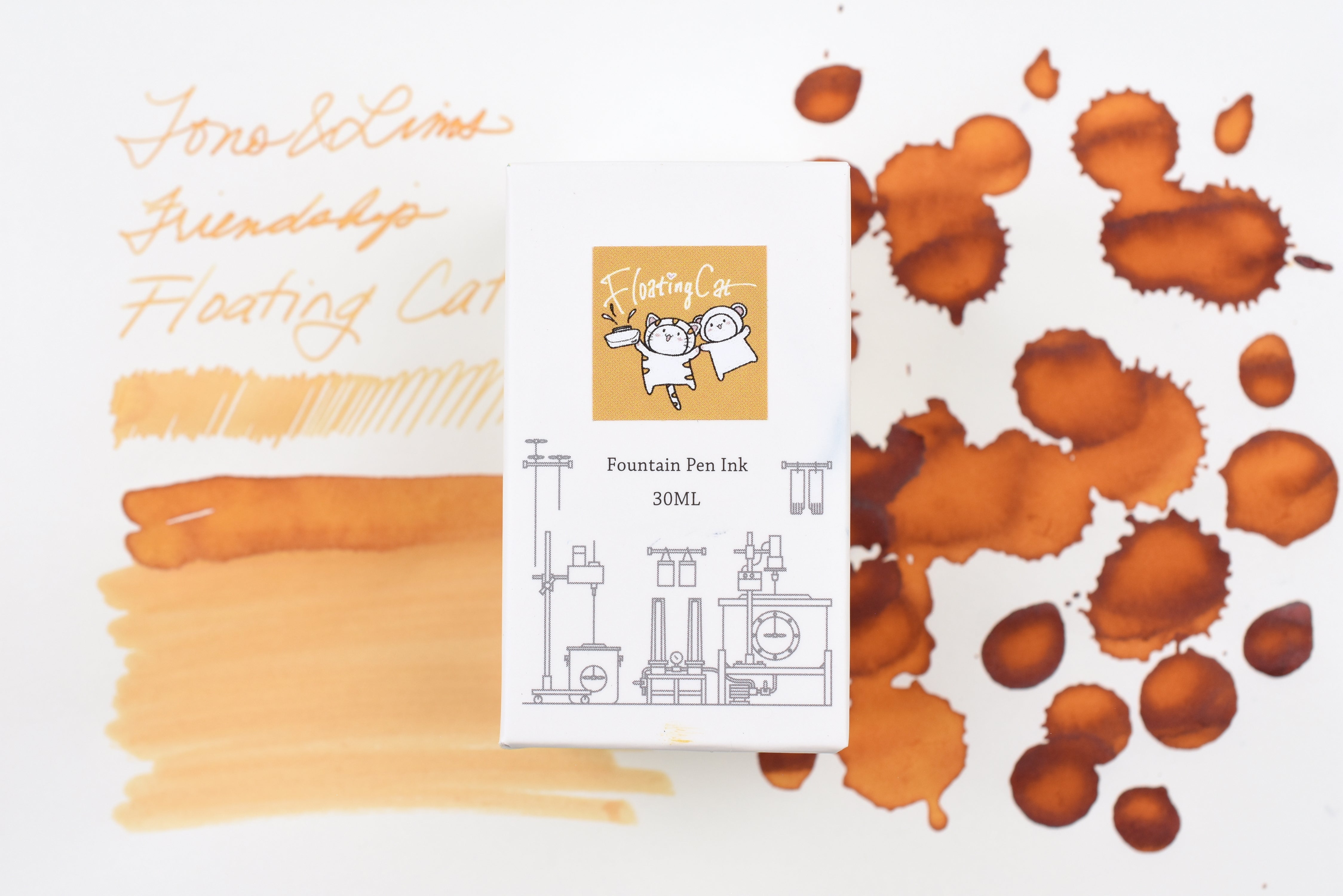 Tono & Lims Ink Bottle - Friendship - Floating Cat - 30ml