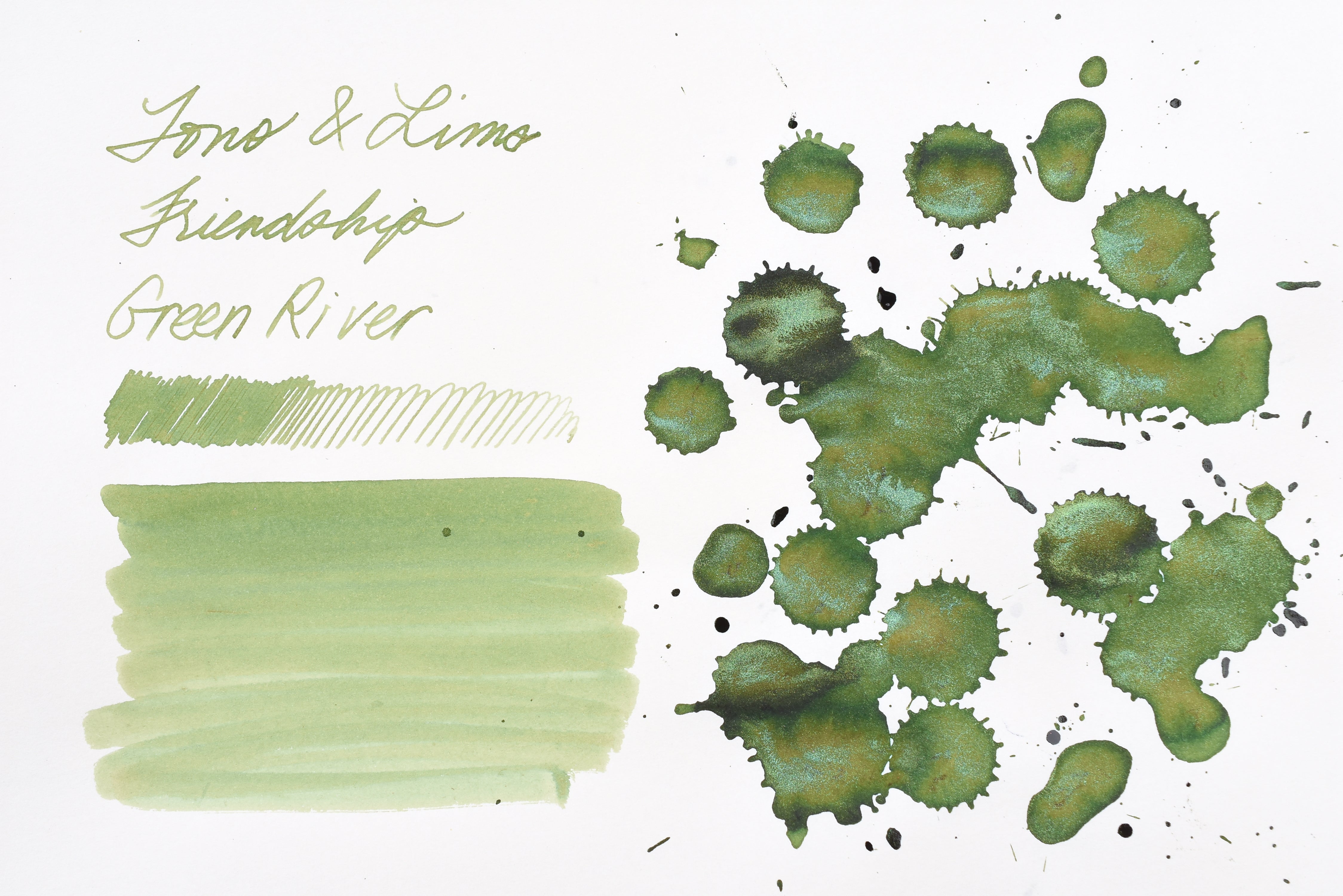 Tono & Lims Ink Bottle - Friendship - Green River - 30ml