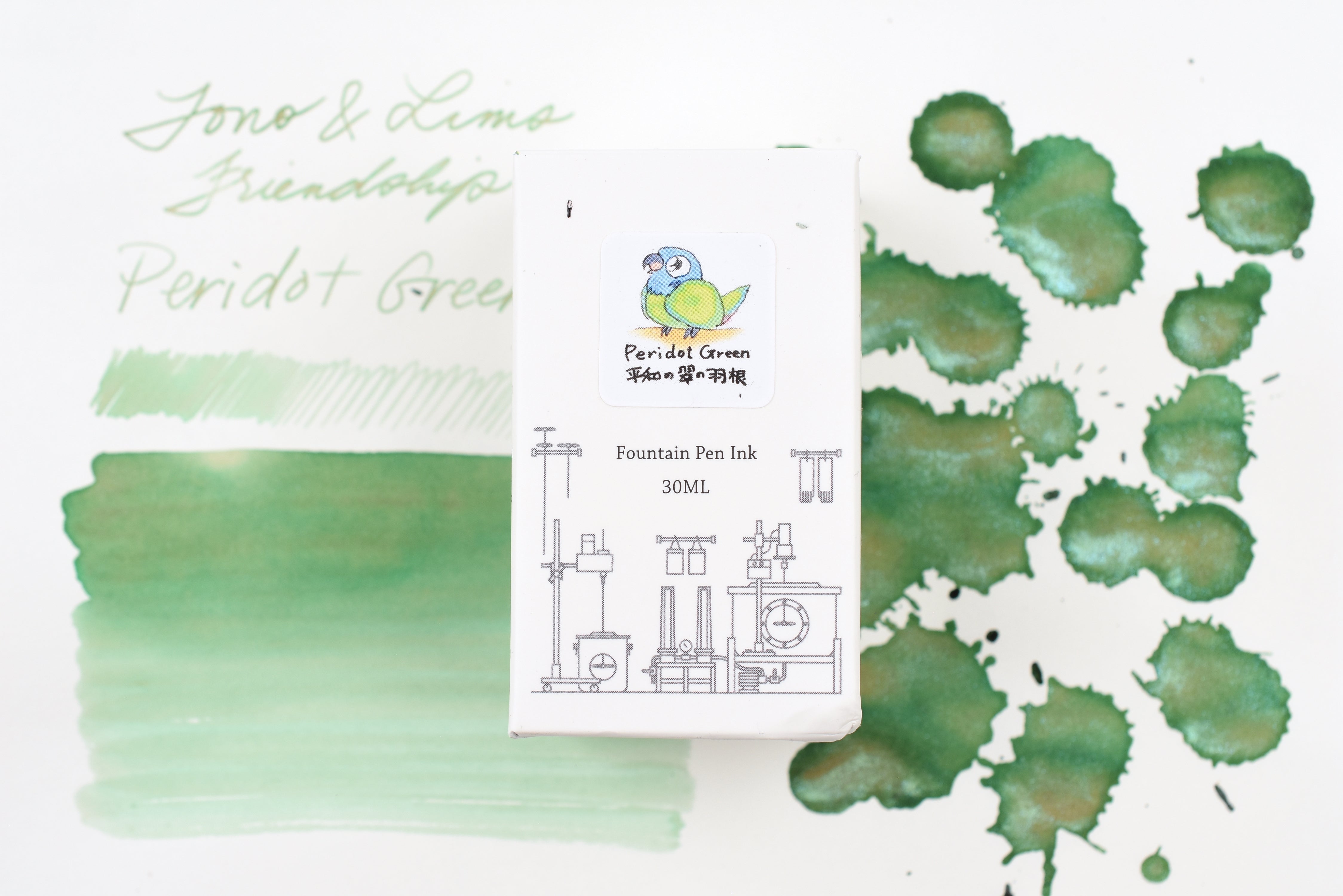 Tono & Lims Ink Bottle - Friendship - Peridot Green - 30ml