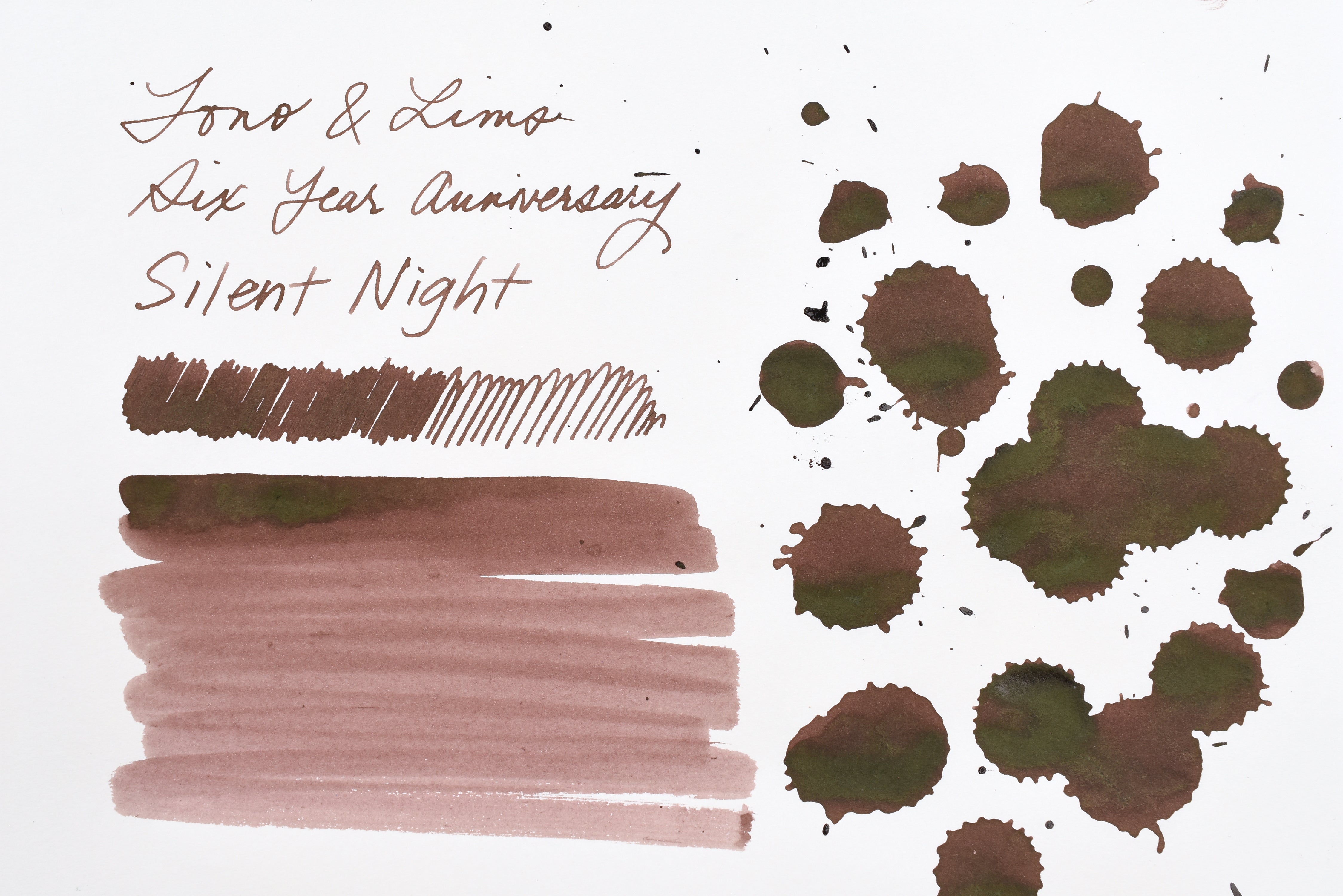 Tono & Lims Ink Bottle - Six Year Anniversary - Silent Night - 30ml