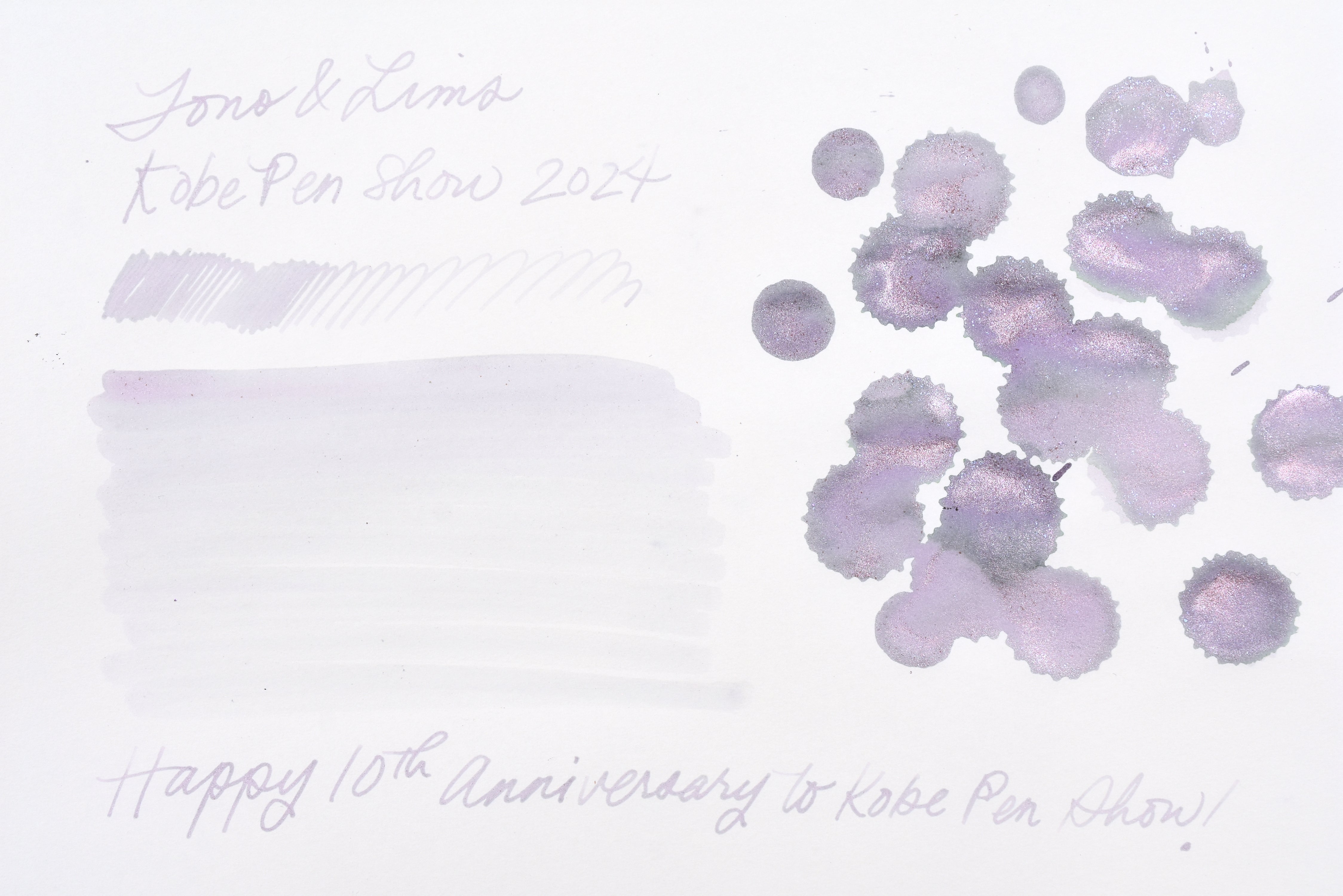 Tono & Lims Ink Bottle - Kobe Pen Show 2024 - 八仙花2024 (Hydrangea 2024) - 15ml