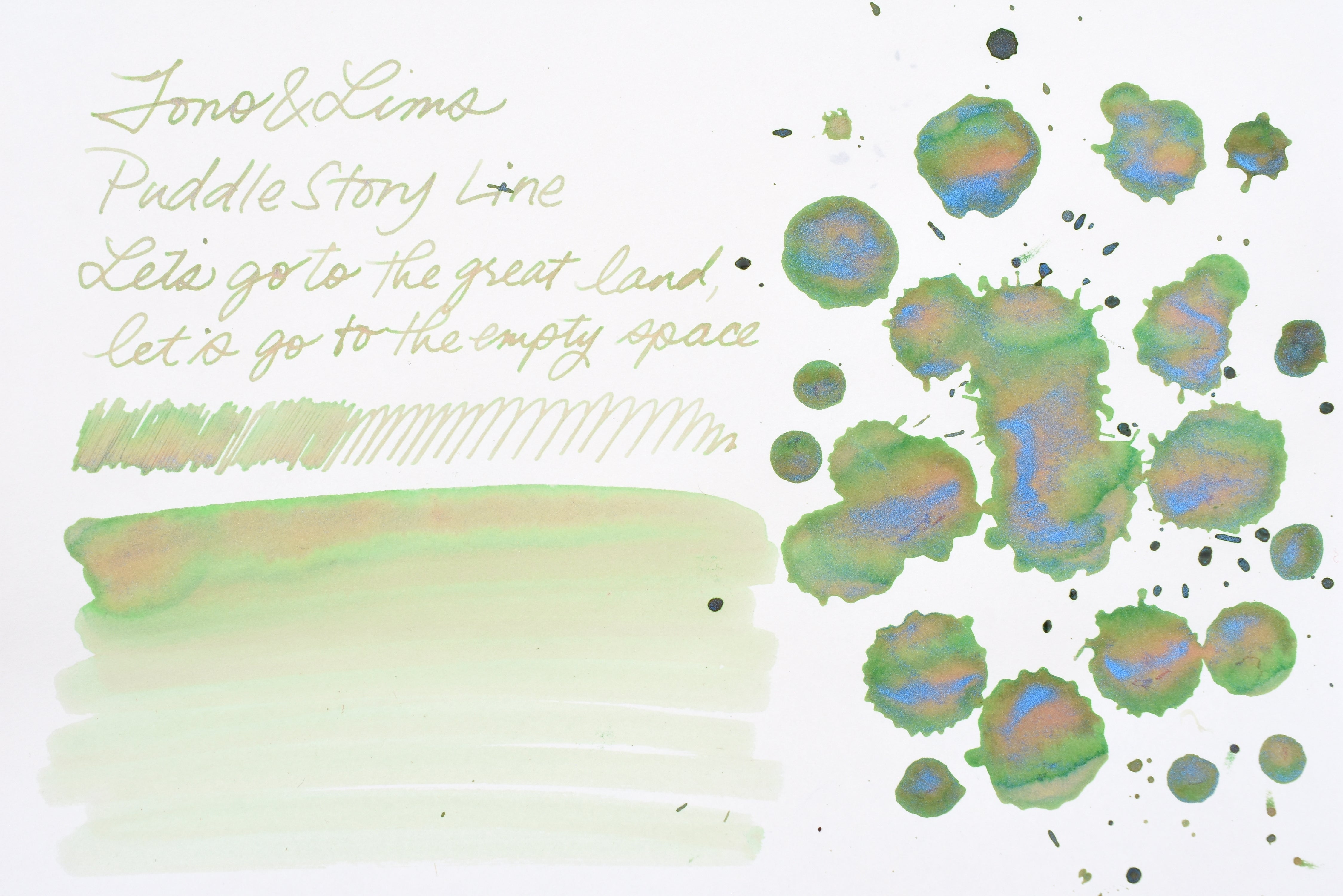 Tono & Lims Ink Bottle - Puddle Story Line - Let's go to the great land, let's go to the empty space - 30ml