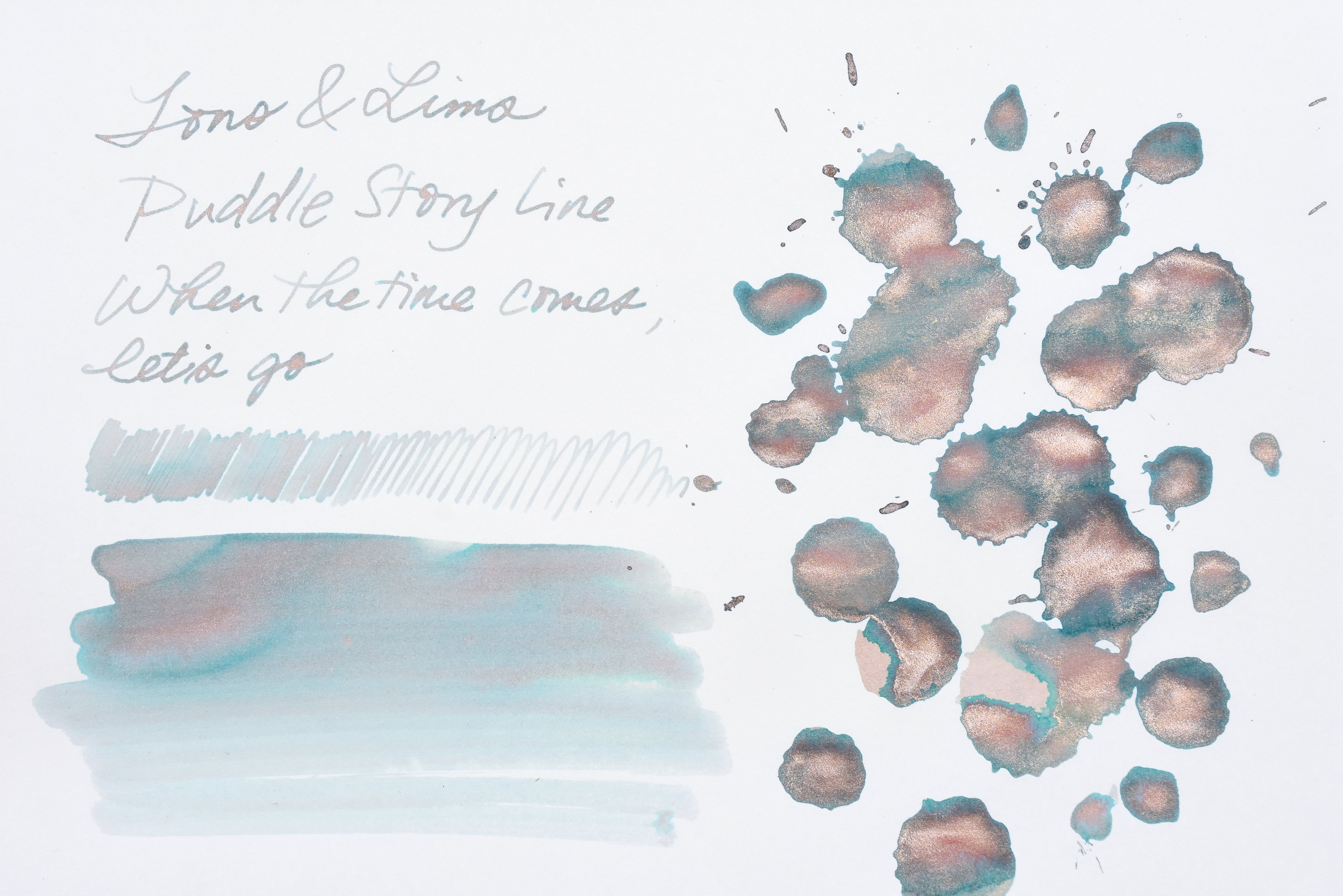 Tono & Lims Ink Bottle - Puddle Story Line - When the time comes, let’s go - 30ml