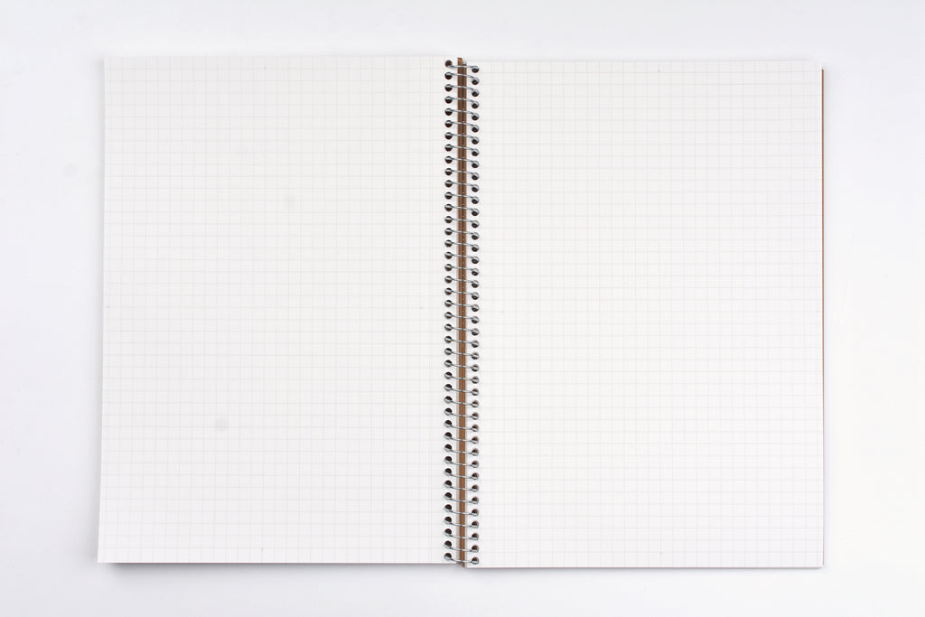 Notebooks Without Rings Maruman Basic Spiral Ring Notebook - A5 - Grid – Yoseka Stationery