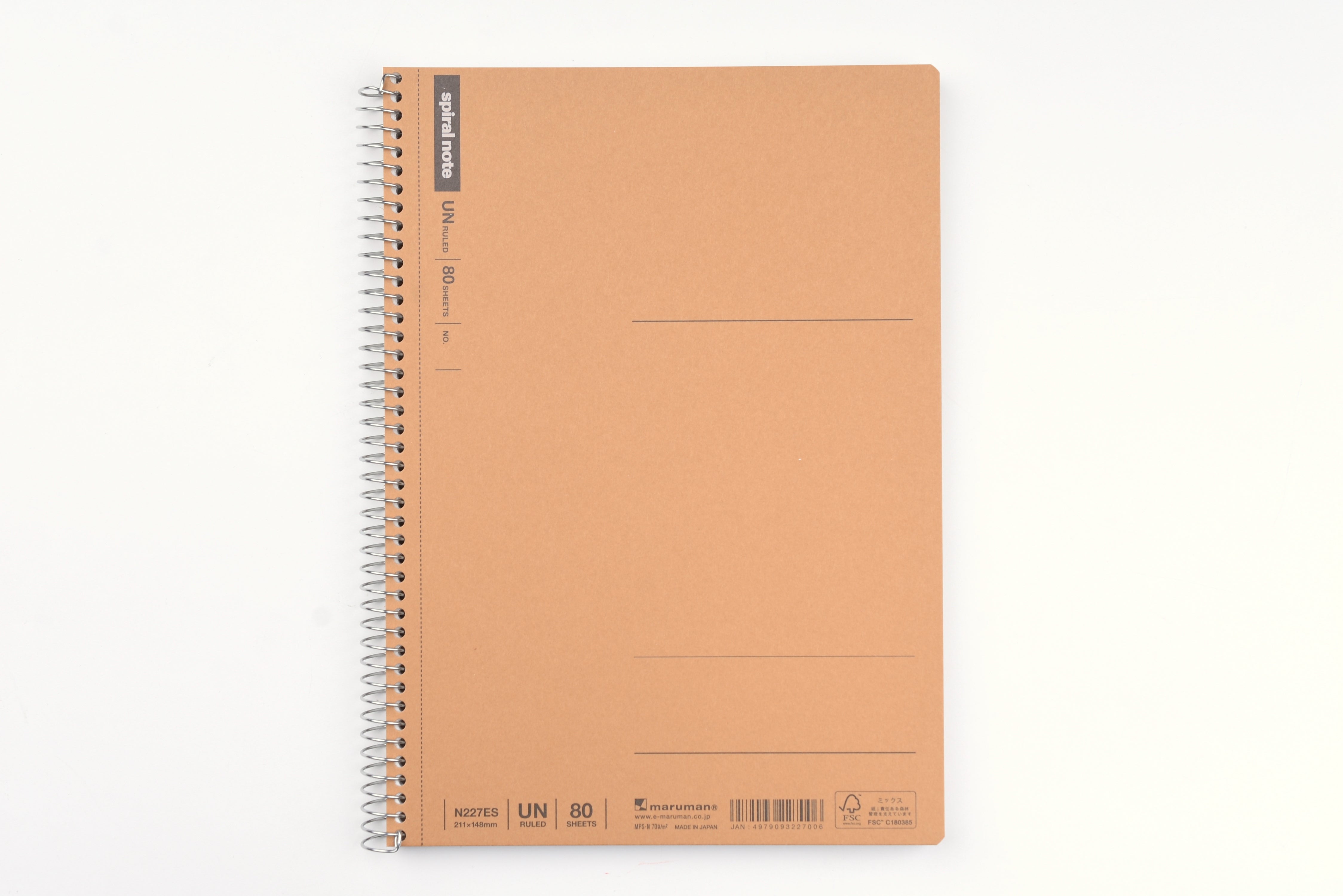 Maruman Basic Spiral Ring Notebook - A5 - Blank