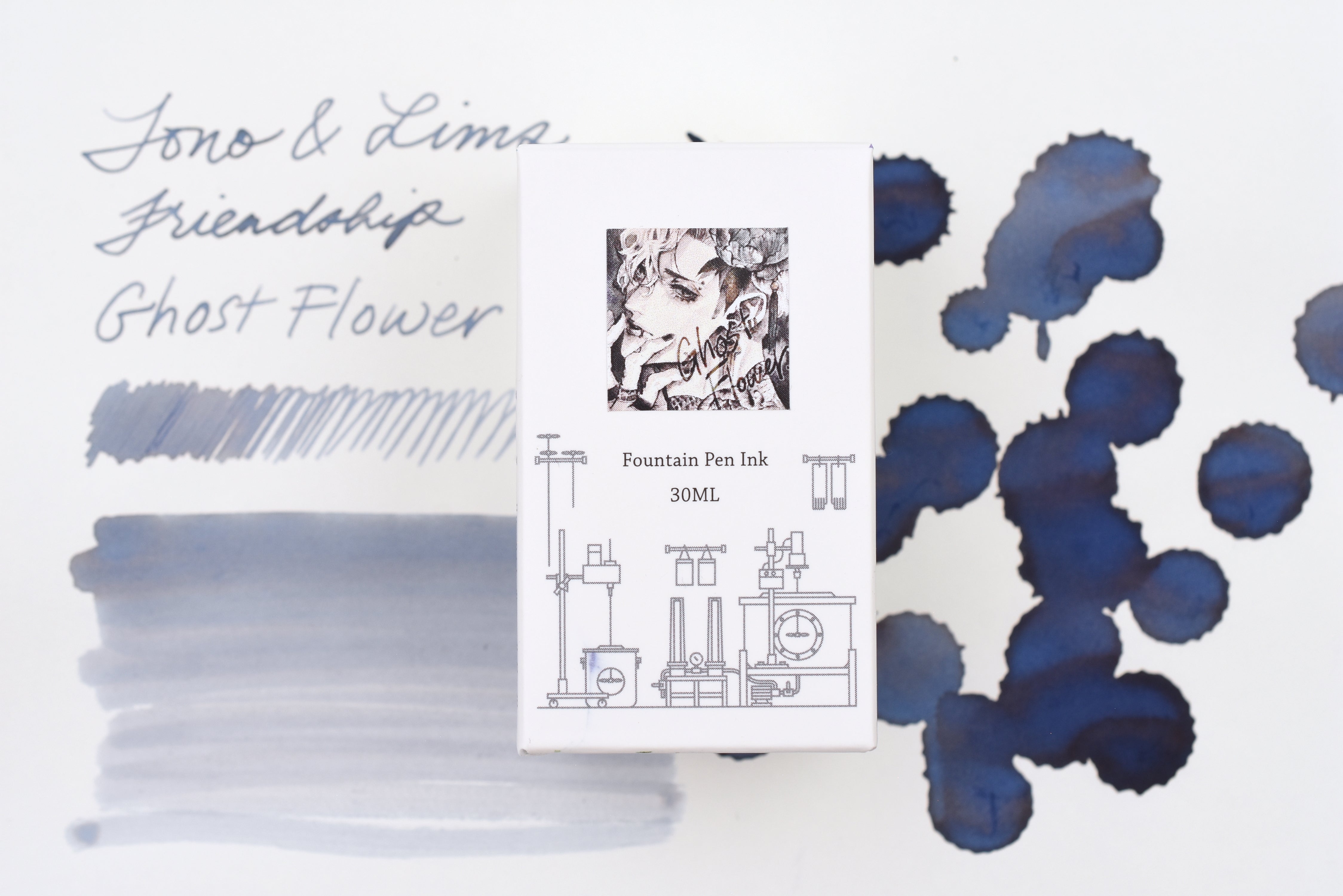 Tono & Lims Ink Bottle - Friendship - Ghost Flower - 30ml