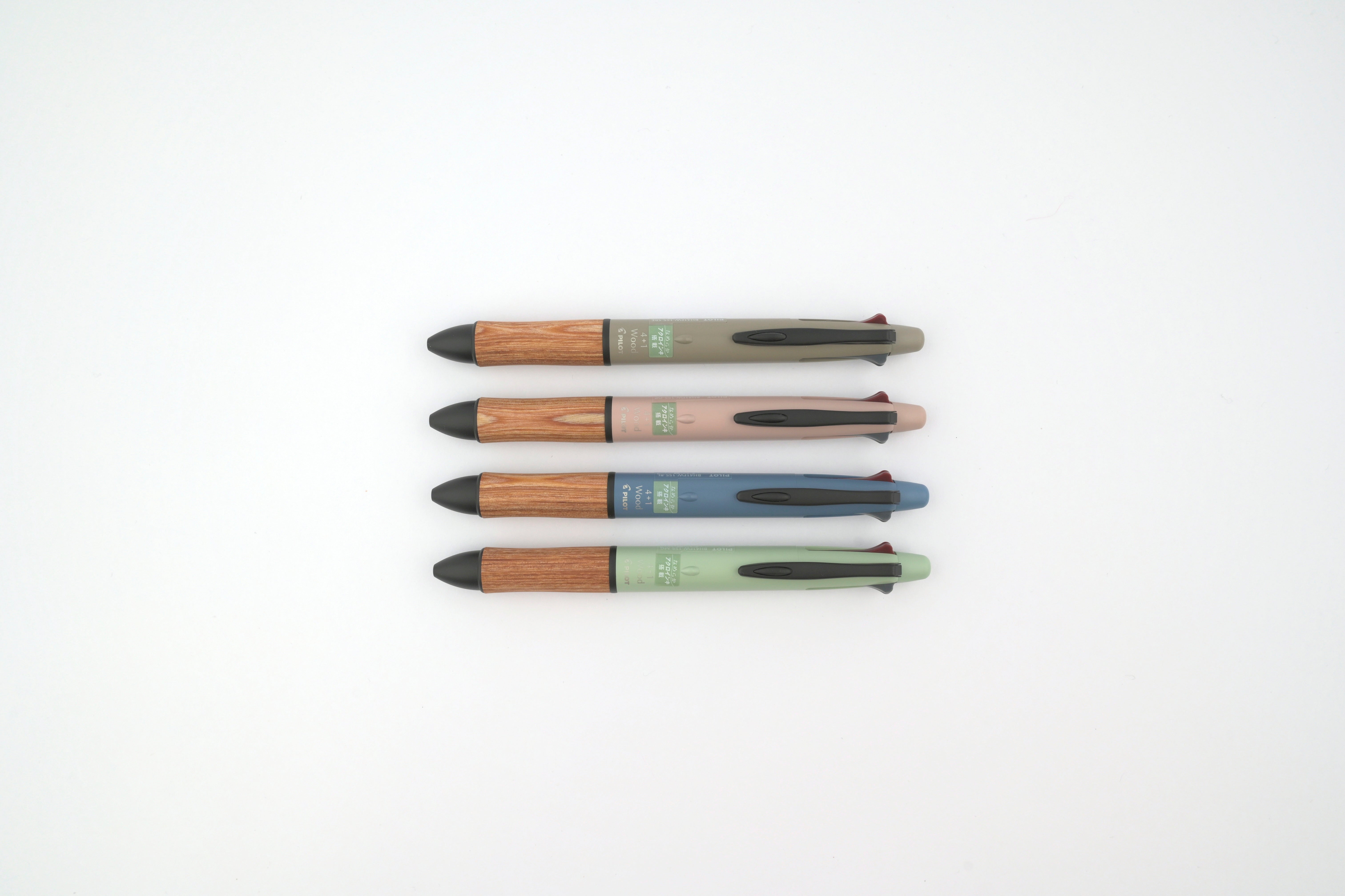 Pilot 4+1 Wood Multi Pen - Earth Color - 0.5 mm – Yoseka Stationery