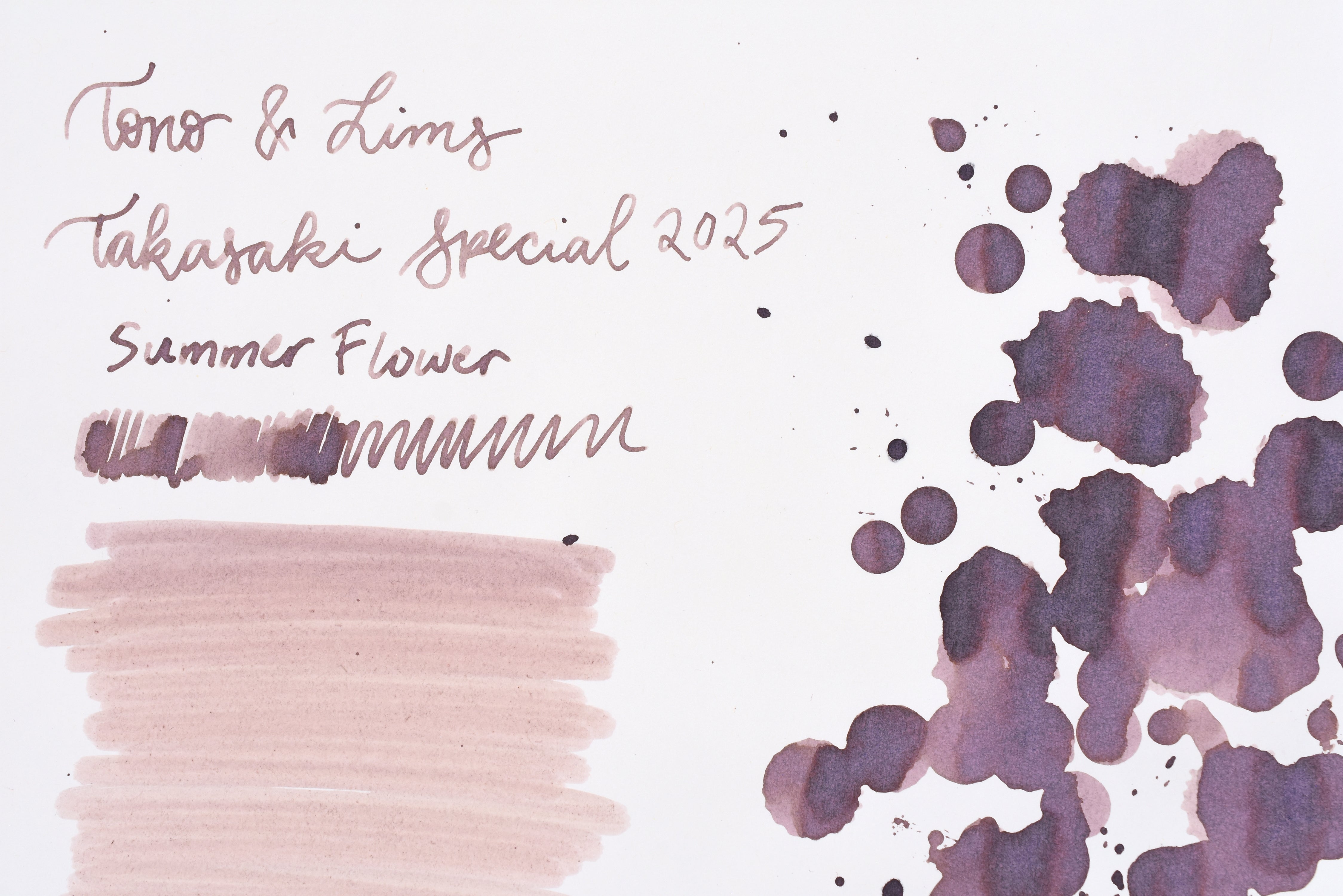 Tono & Lims Ink Bottle - Takasaki Special 2025 - Summer Flower - 30ml
