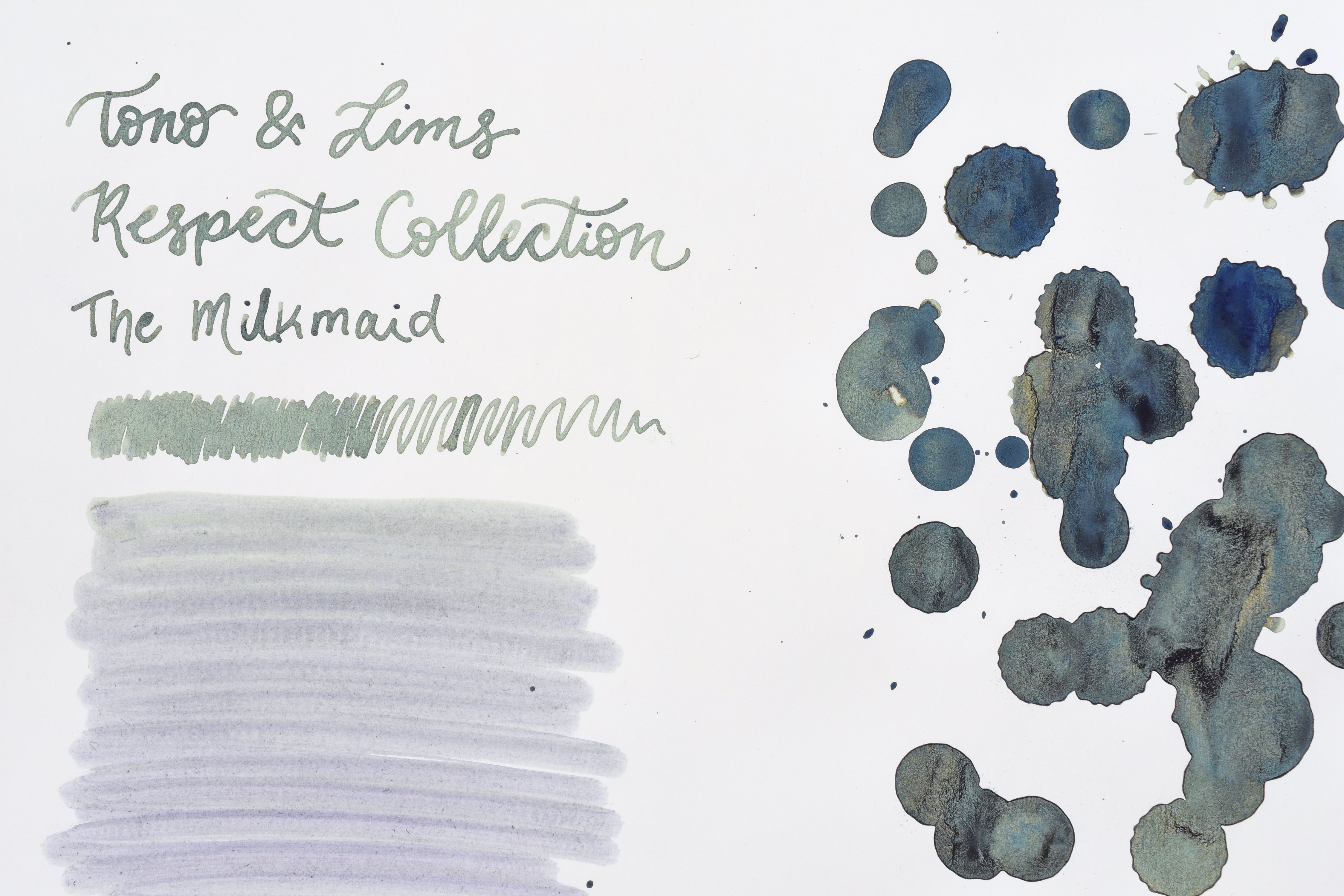 Tono & Lims Glass Pen Ink Bottle - Crystal Line - Respect