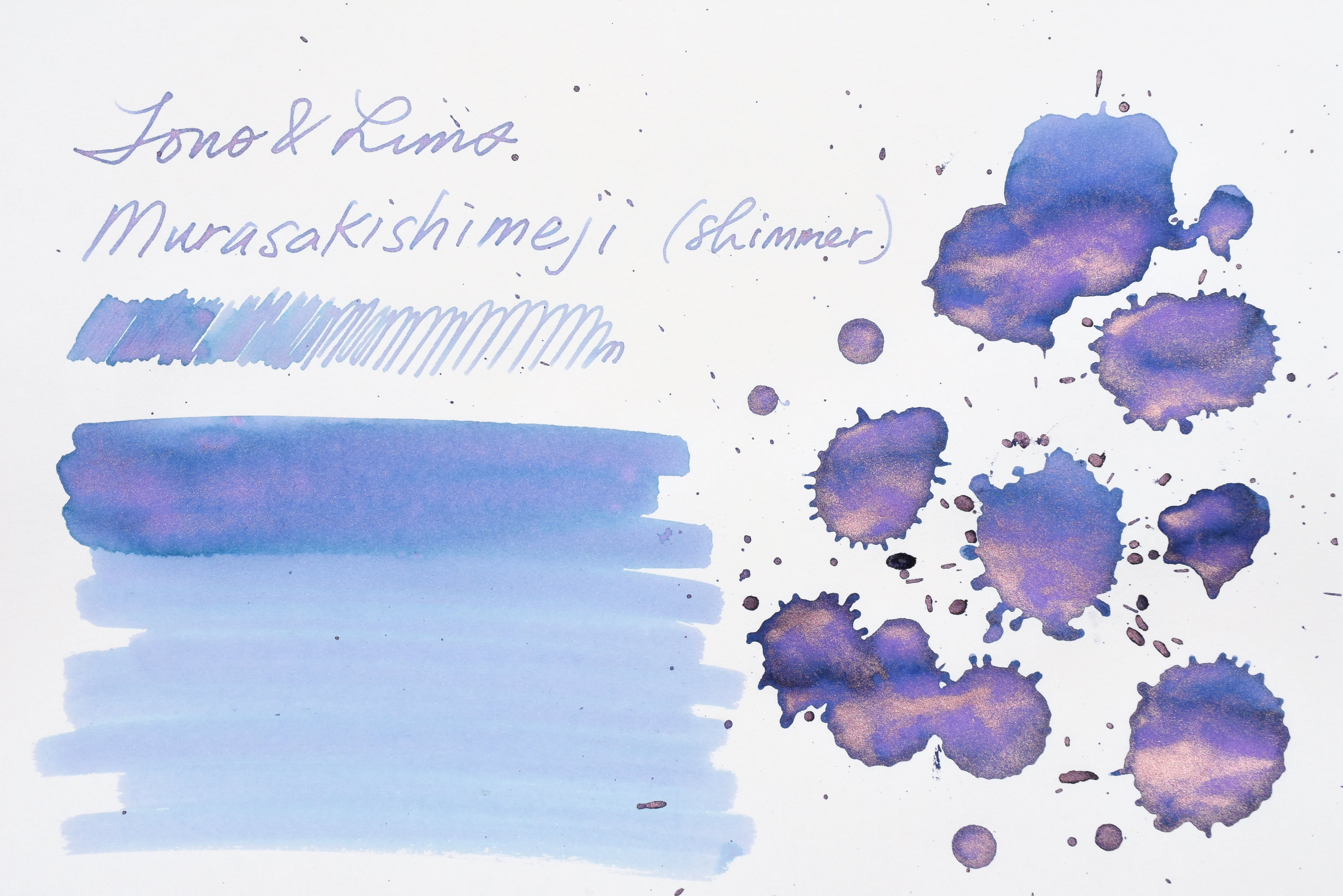 Tono & Lims Ink Bottle - Special Collaboration - mushroom image ink murasakishimeji shimmer - 30ml