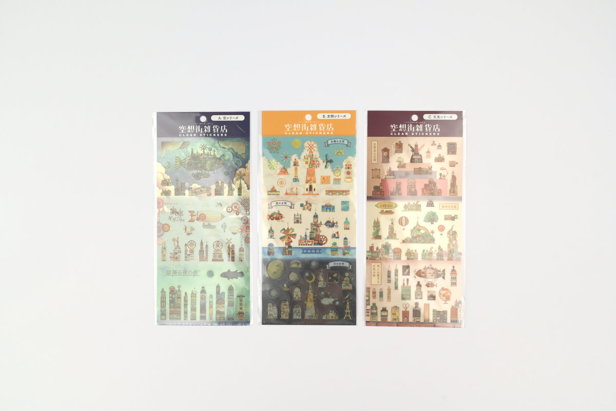 Sakura x Kuusoogai Zakkaten Clear Stickers - Limited Edition