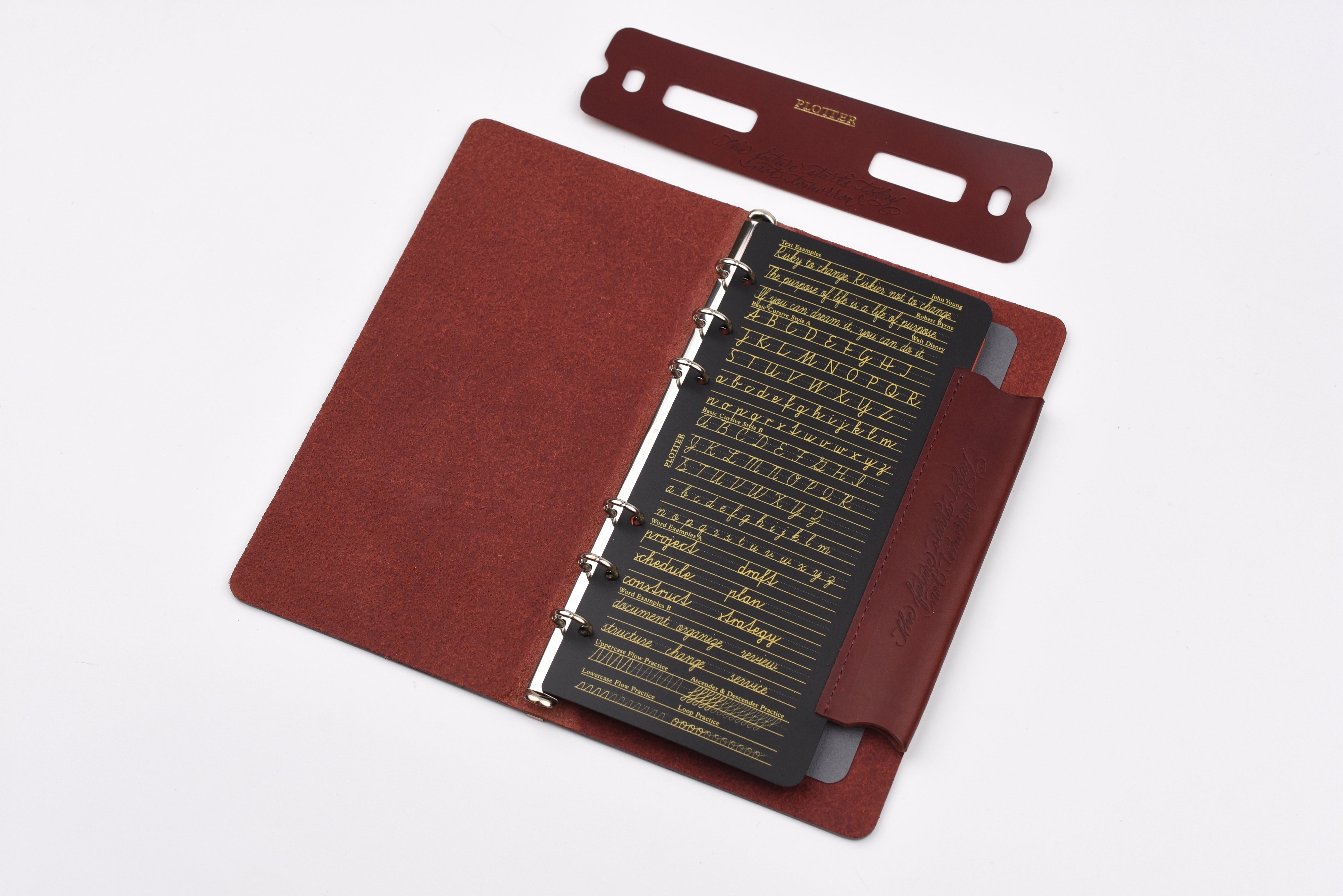 PLOTTER - Liscio Leather Binder - Narrow Size - Limited Edition Box