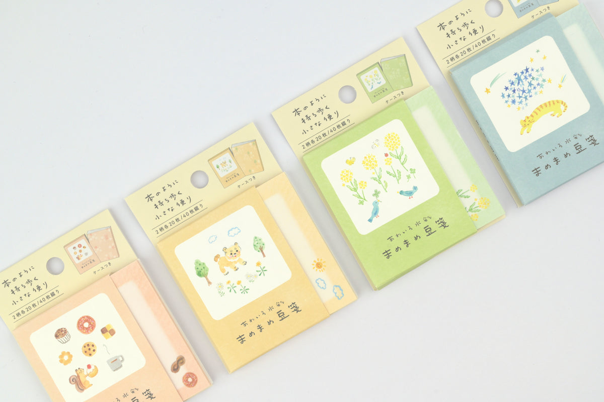 Ryu-Ryu x Honjo Ayako Memo Pad - Pale Watercolor