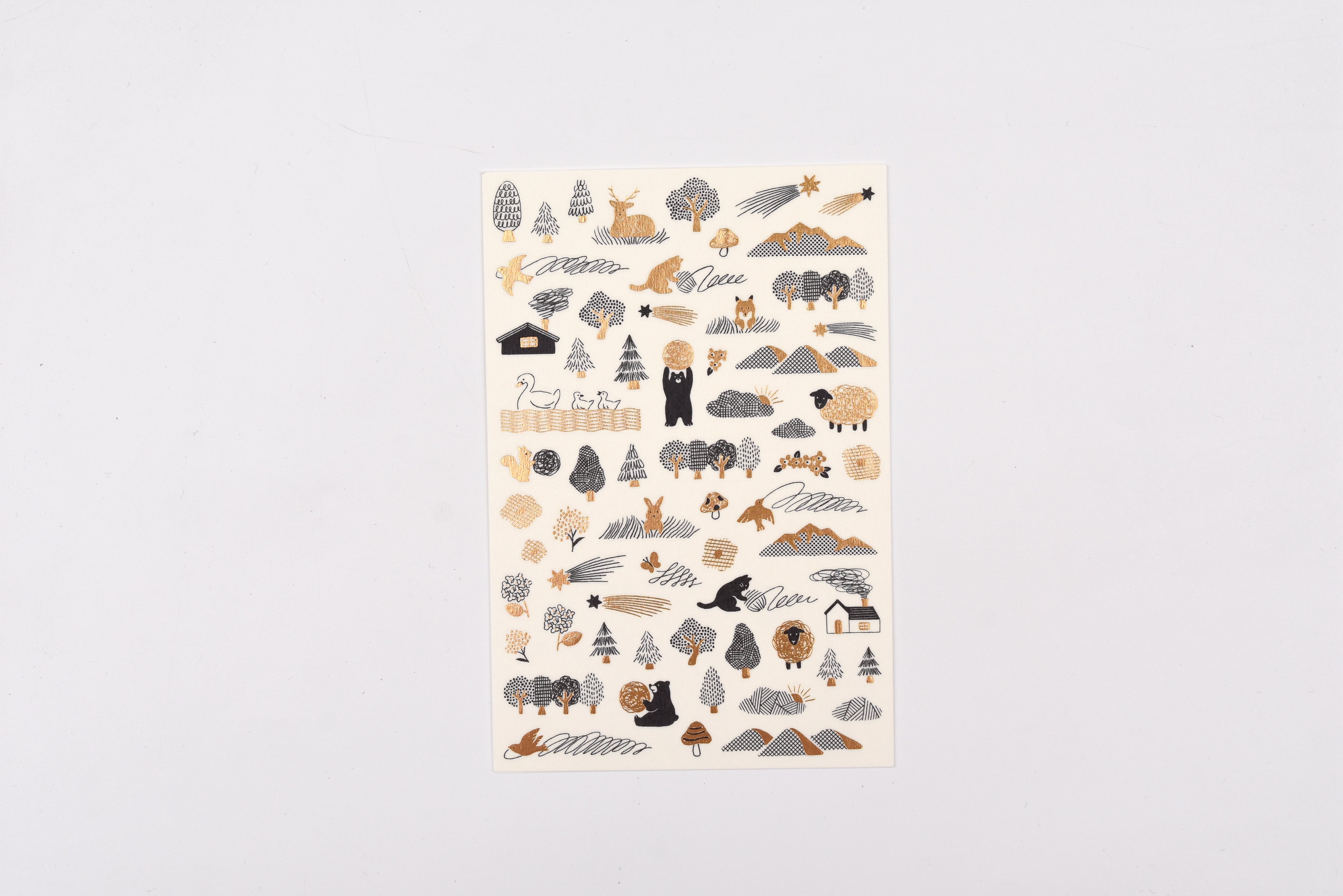 Yuru Log 1 Sheet Sticker - Camouflage Forest