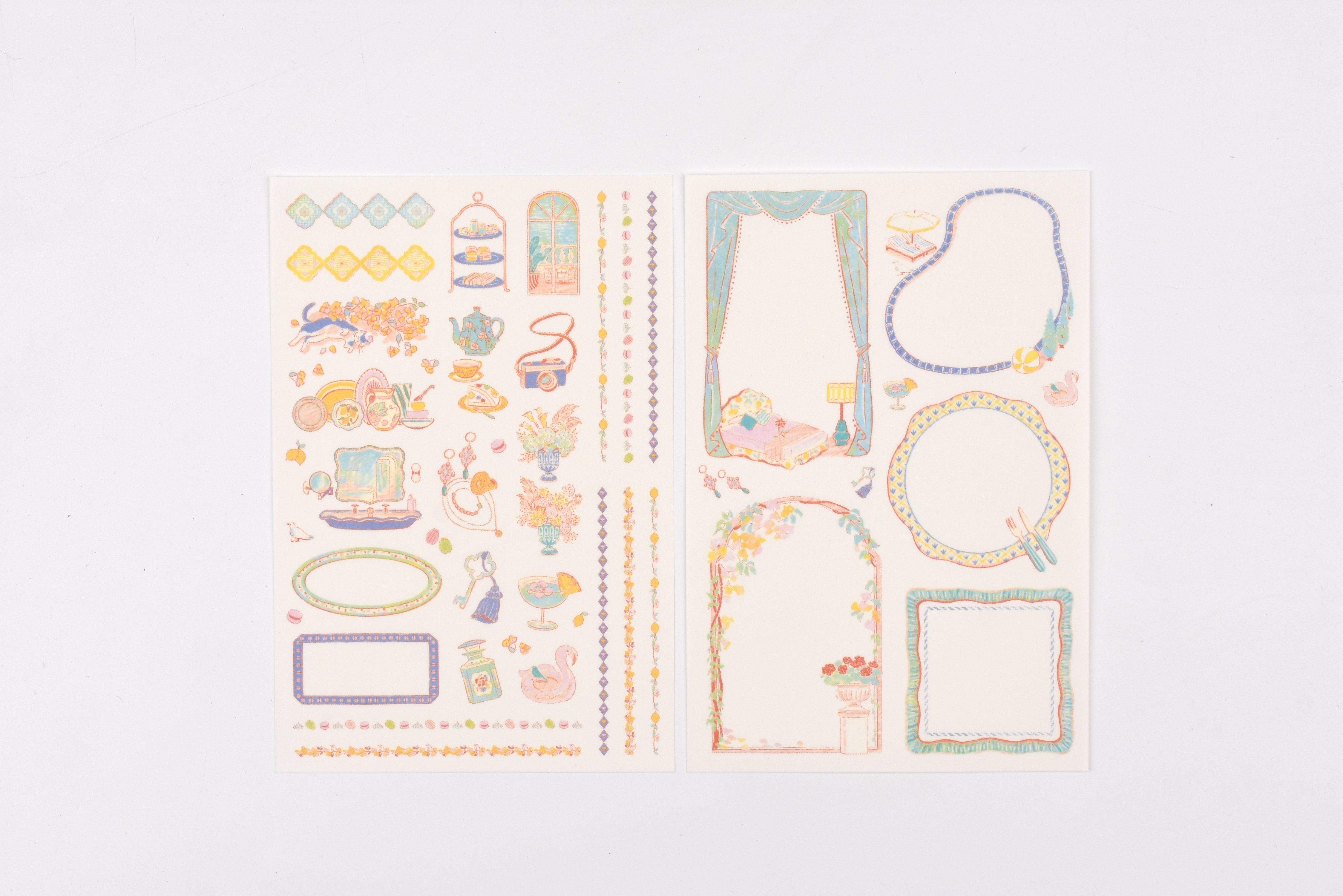 Yuru Log 2 Sheets Sticker - Travel and Hotel