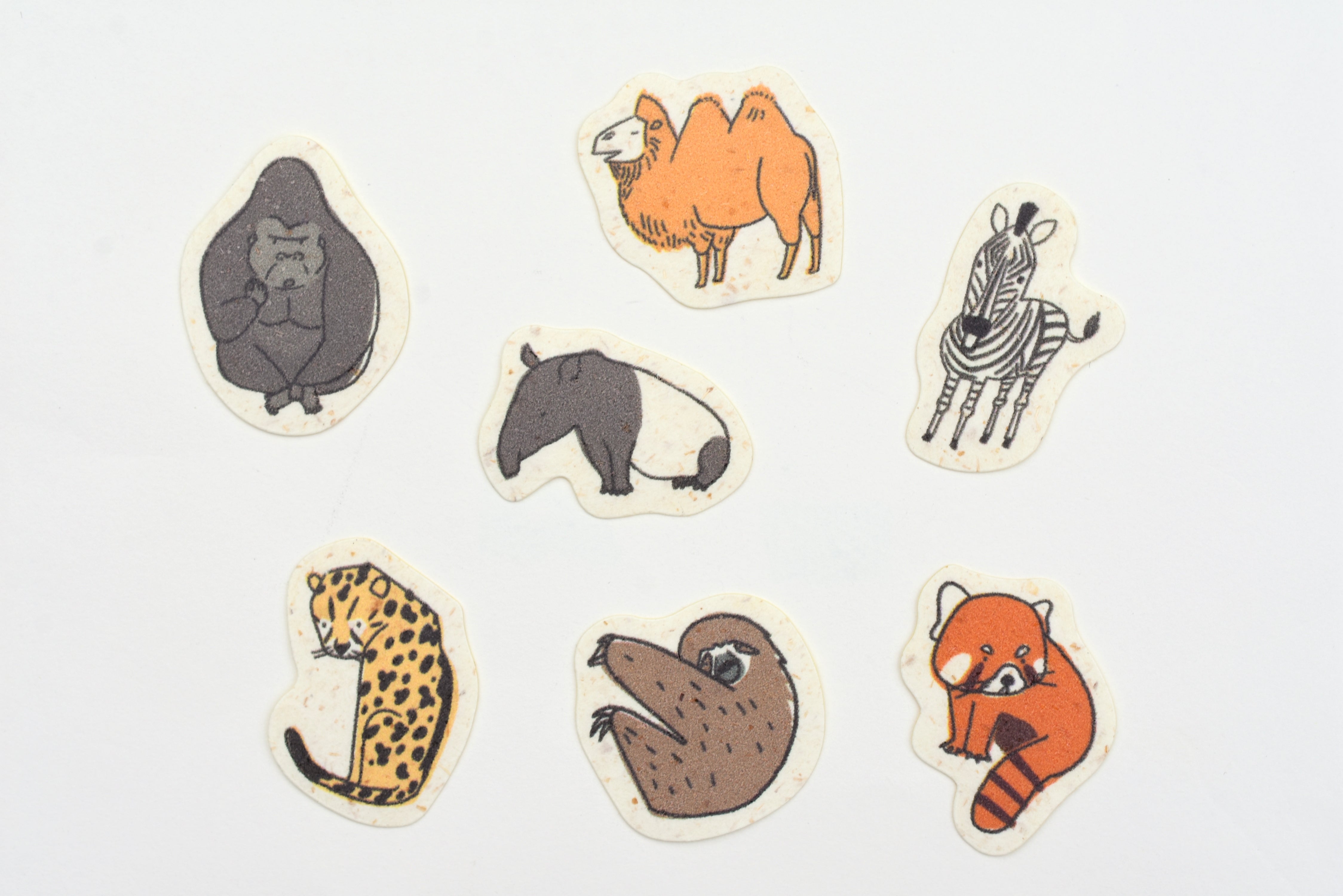 SEAL-DO Endangered Animals Flake Sticker - Land Animals