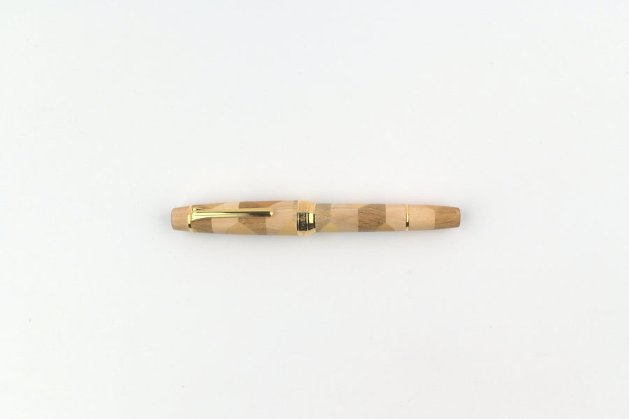 Sailor 115th Anniversary Commemorative Fountain Pen - HIROSHIMA - Yosegi Zaiku