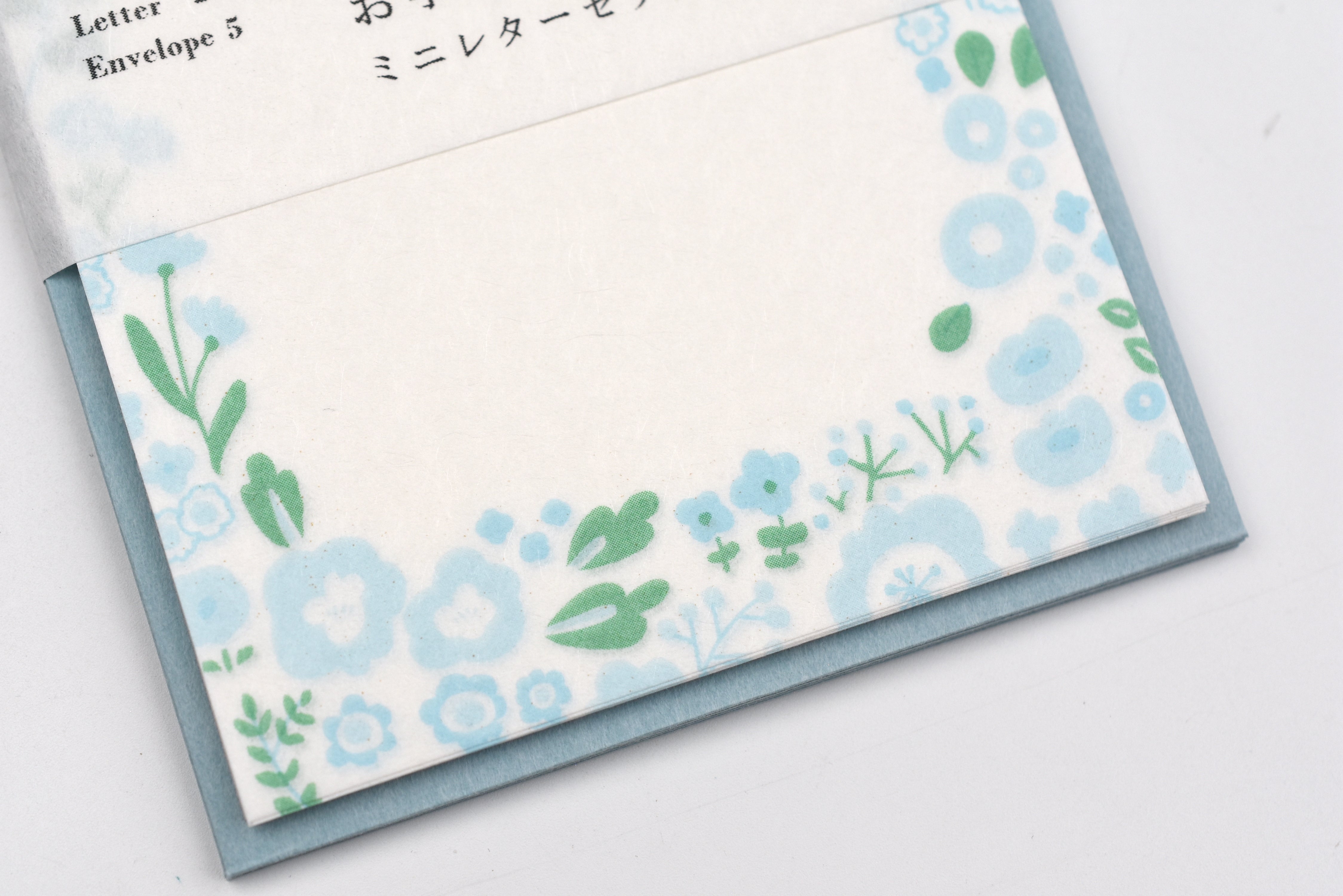 Furukawa Paper - Walking Series - Small Blue Flowers Letter Set