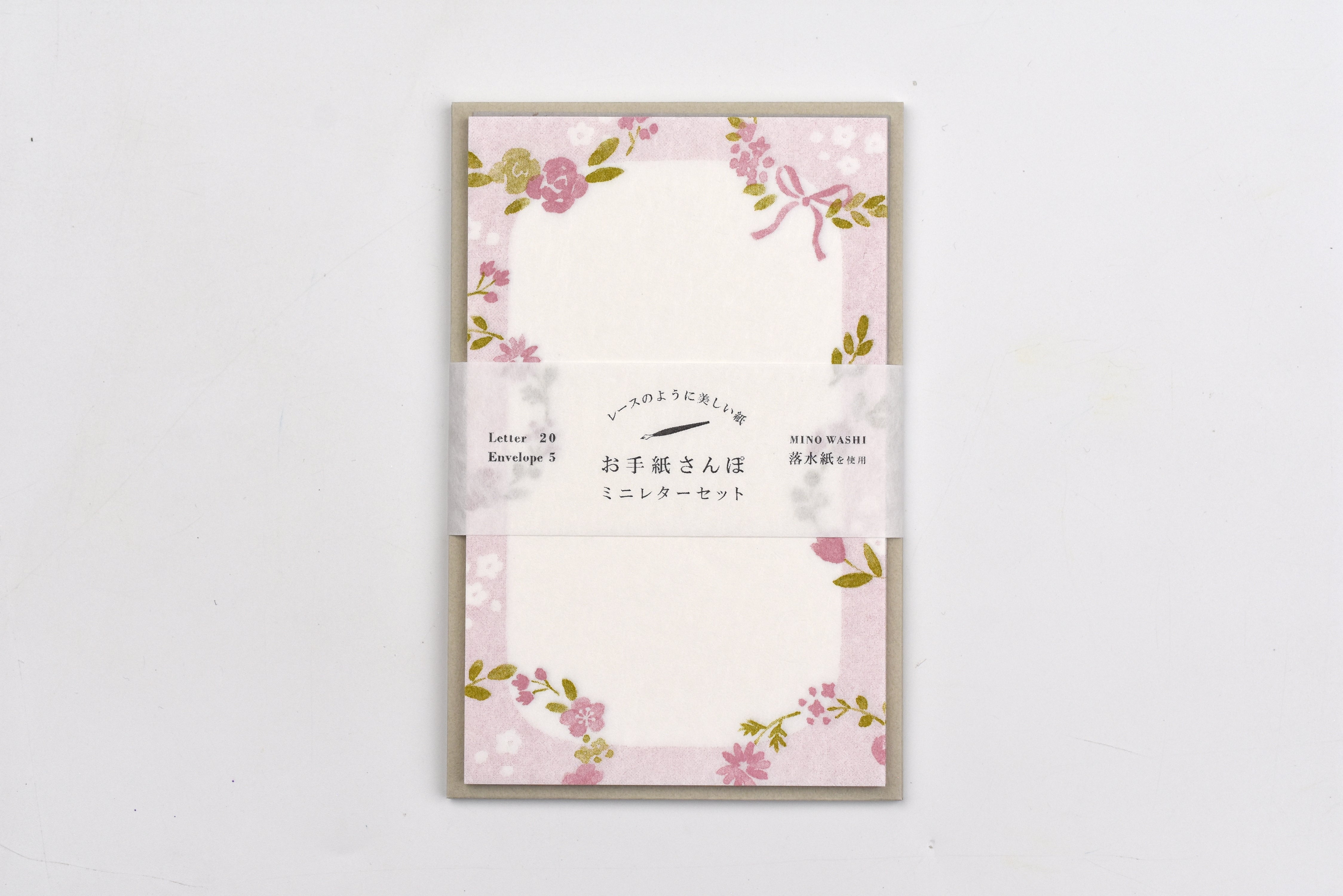 Furukawa Paper - Walking Series - Wreath Flower Letter Set