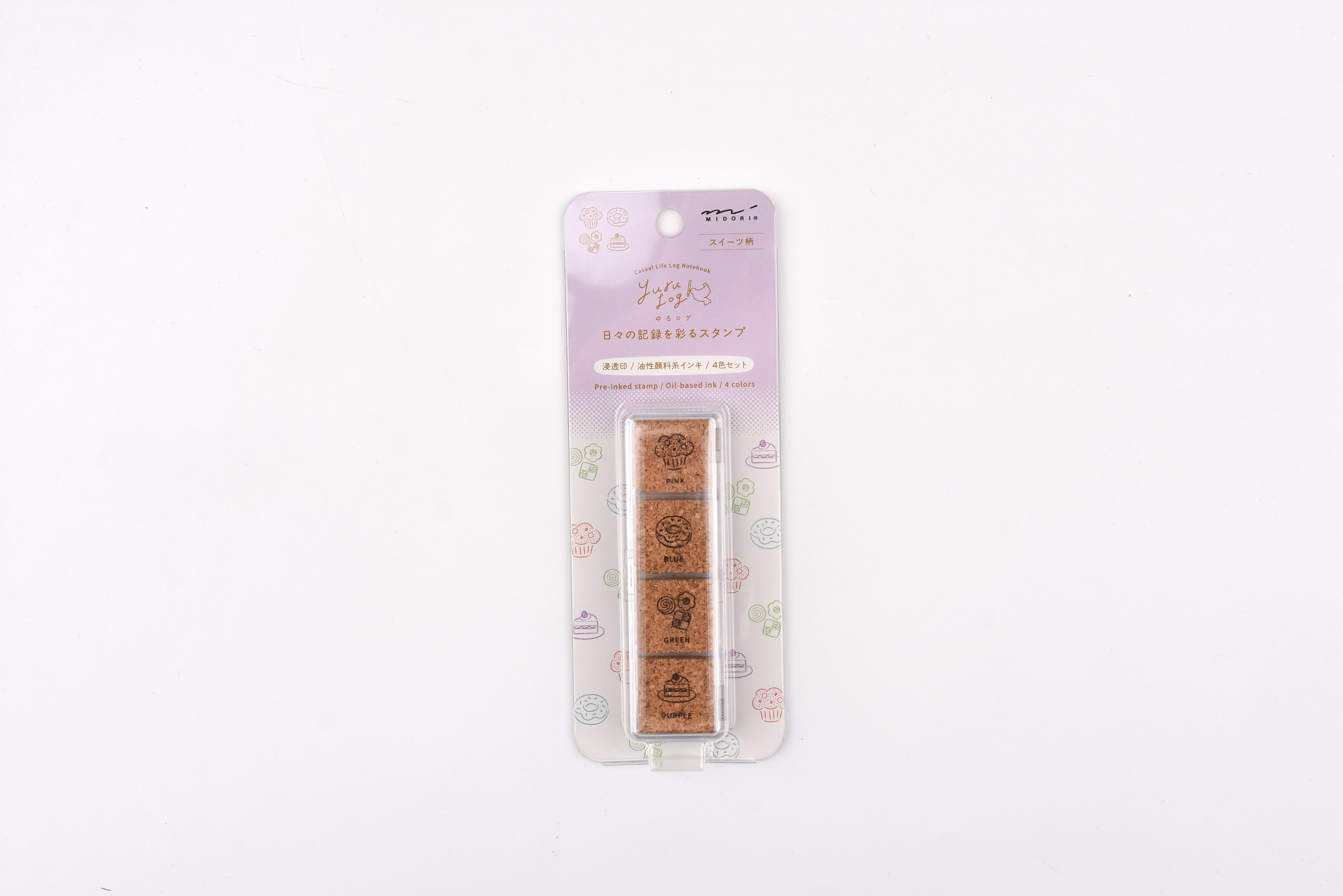 Yuru Log Paintable Stamp - Pre-Inked - Sweets