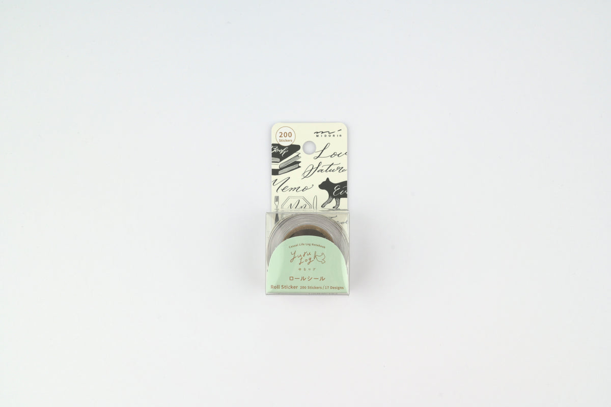 Yuru Log Roll Stickers - Calligraphy