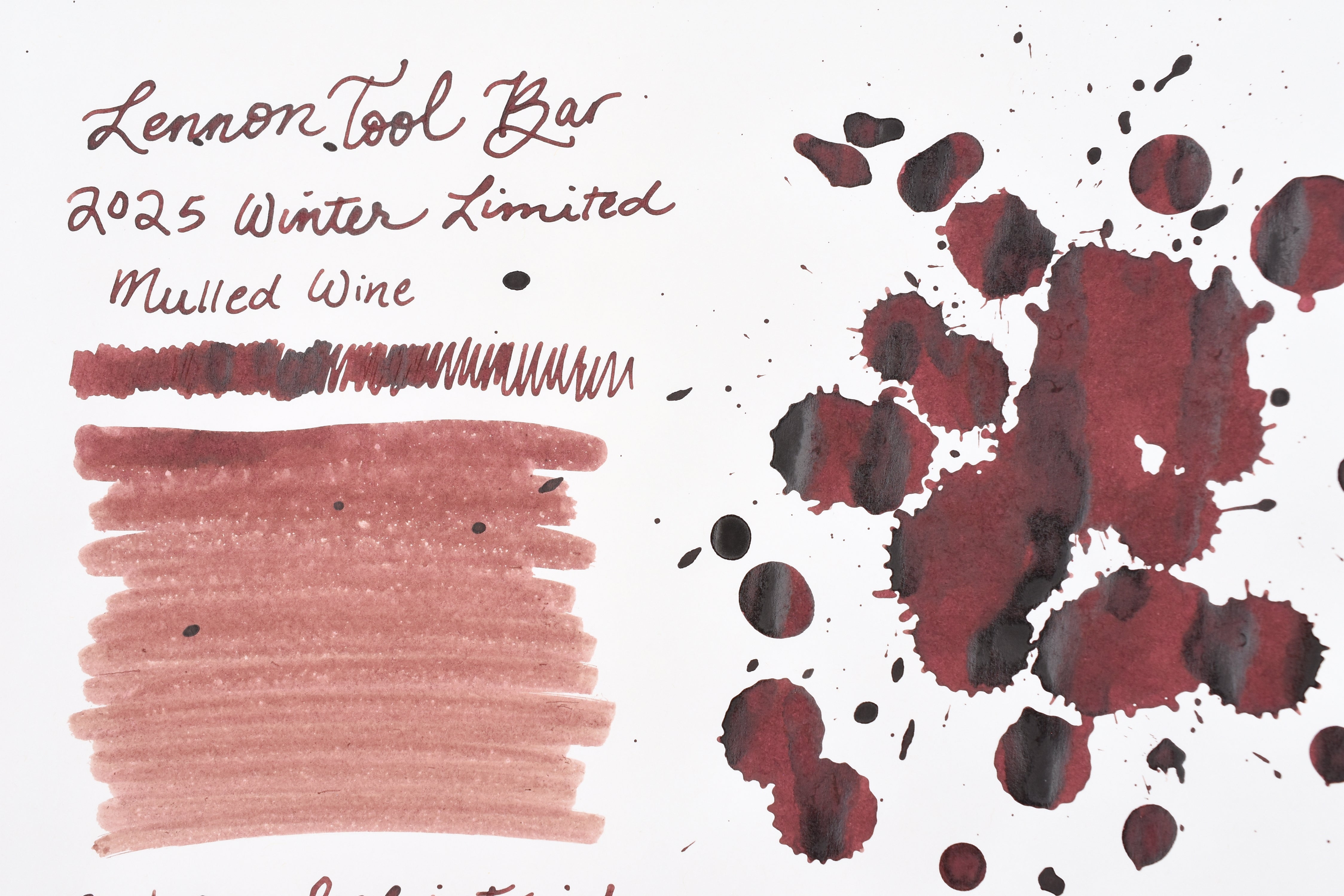 Lennon Tool Bar - 2025 Winter Limited - Winter Tonics in Taiwan - 熱紅酒 Mulled Wine