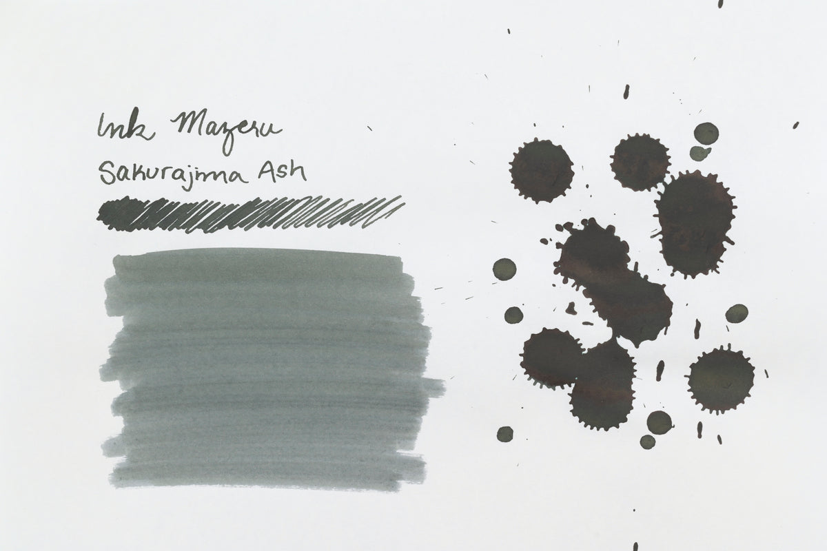 Ink Mazeru Ink Bottle - Sakurajima Ash - 18 mL