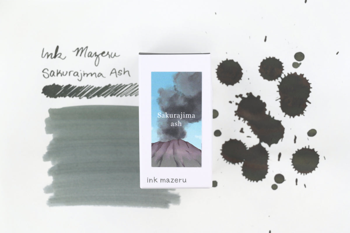 Ink Mazeru Ink Bottle - Sakurajima Ash - 18 mL
