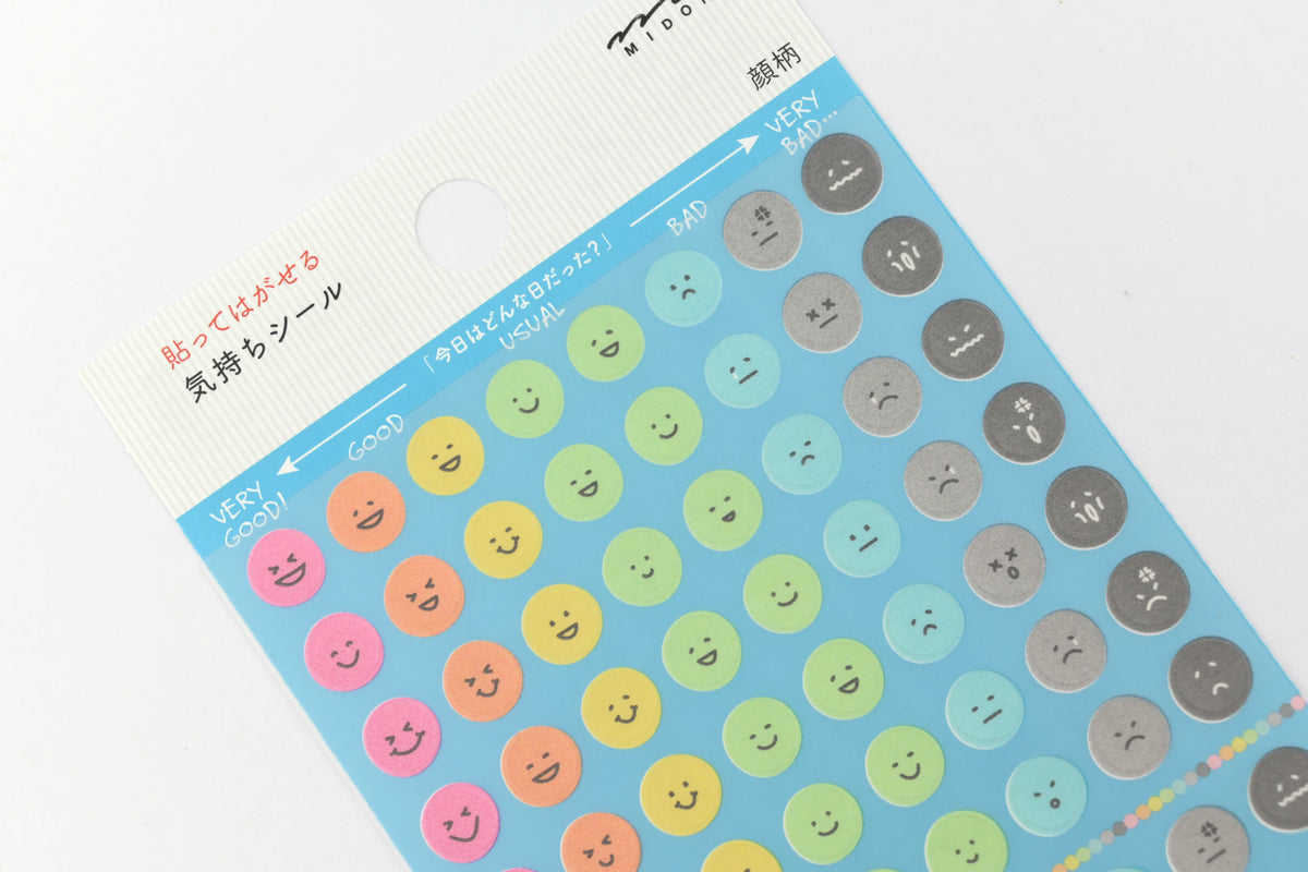 Midori Planner Stickers - Mood - Face