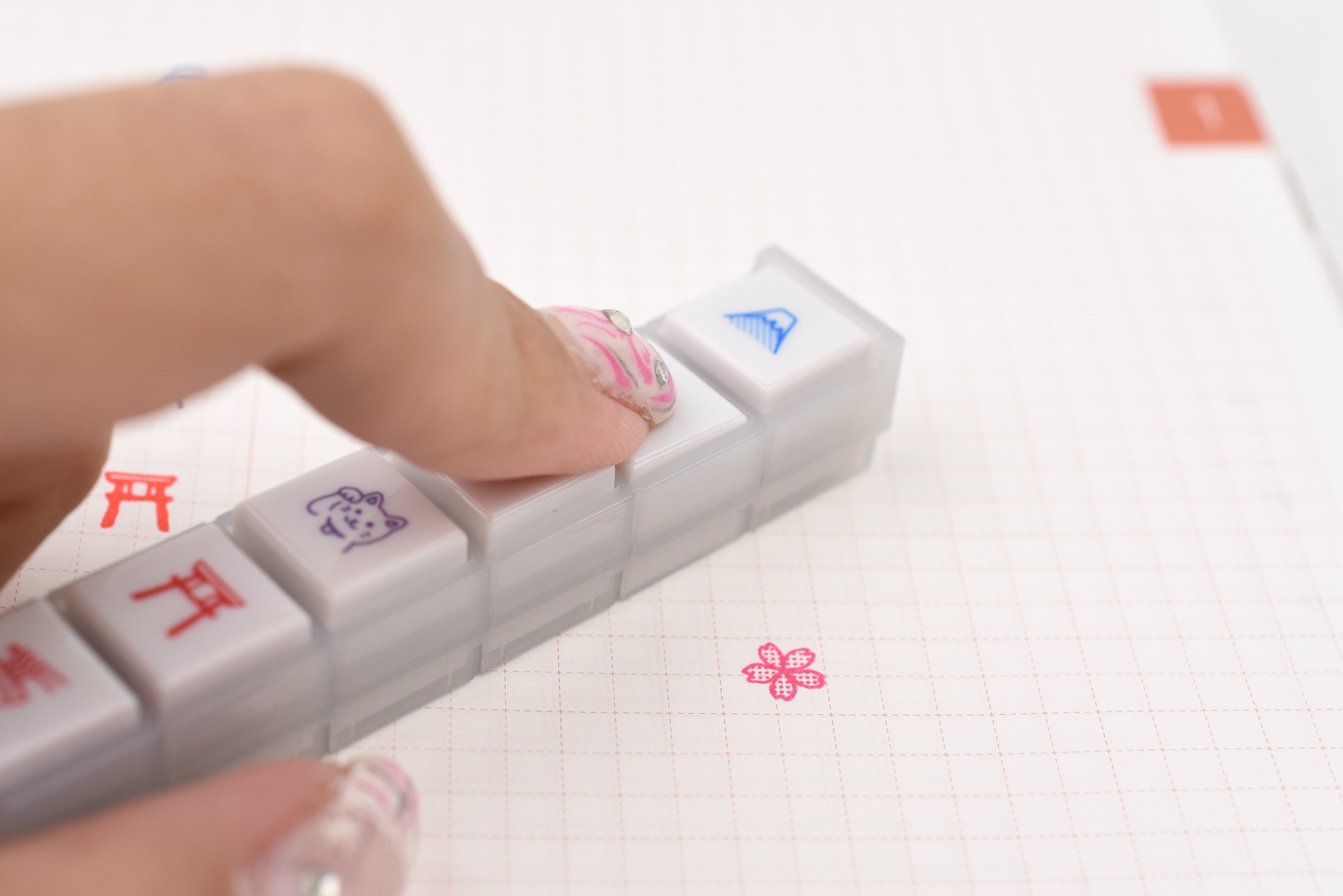 Kodomo No Kao Pochitto6 Push-button Stamp - Vol. 2 – Yoseka Stationery