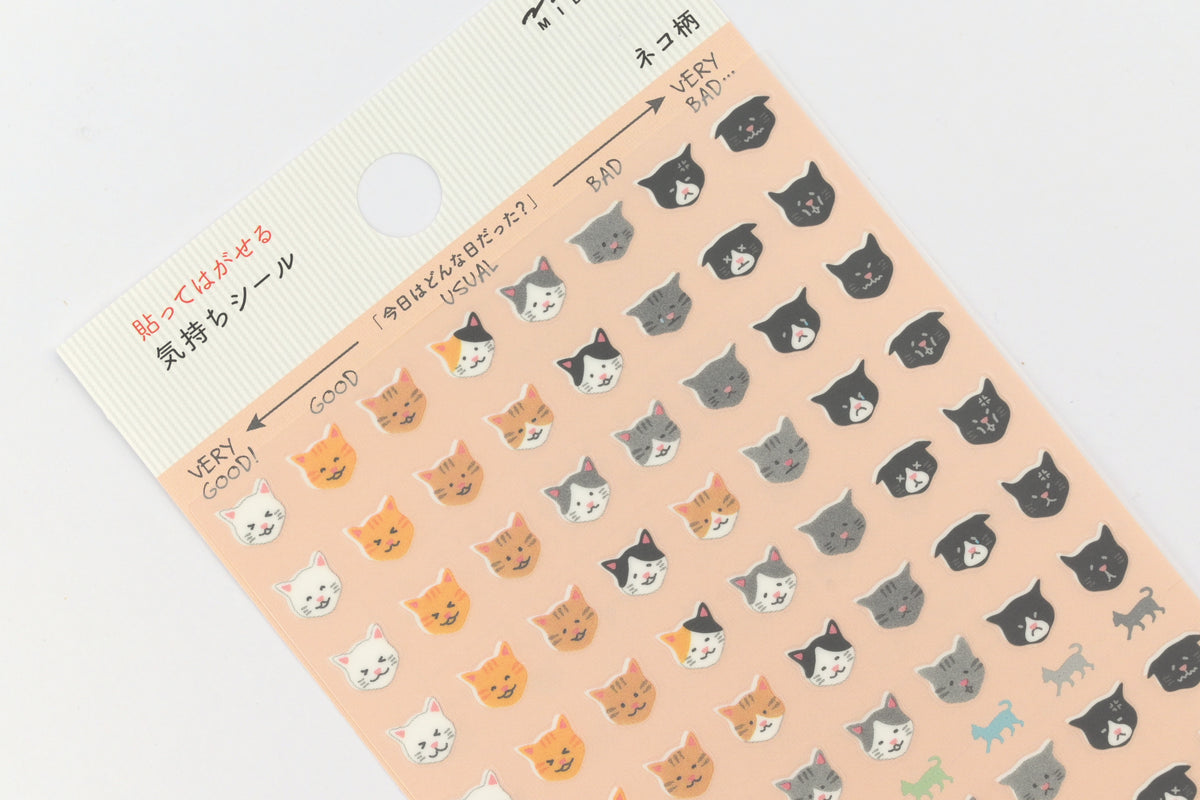 Midori Planner Stickers - Mood - Cat