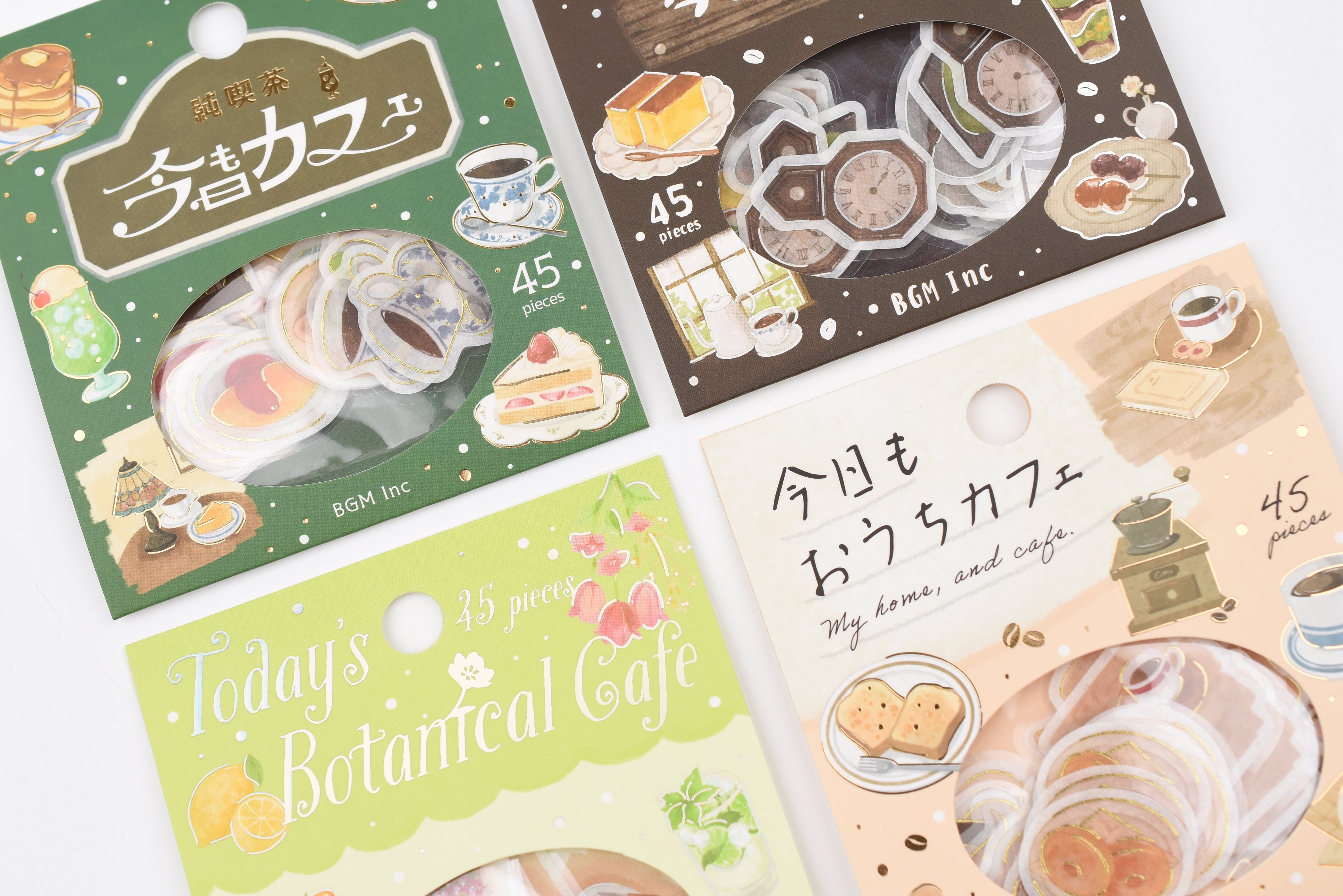 BGM Flake Stickers - Foil Stamping - Today's Cafe