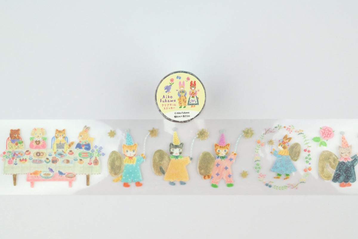 Komamono Creative x Aiko Fukawa Clear Roll Sticker