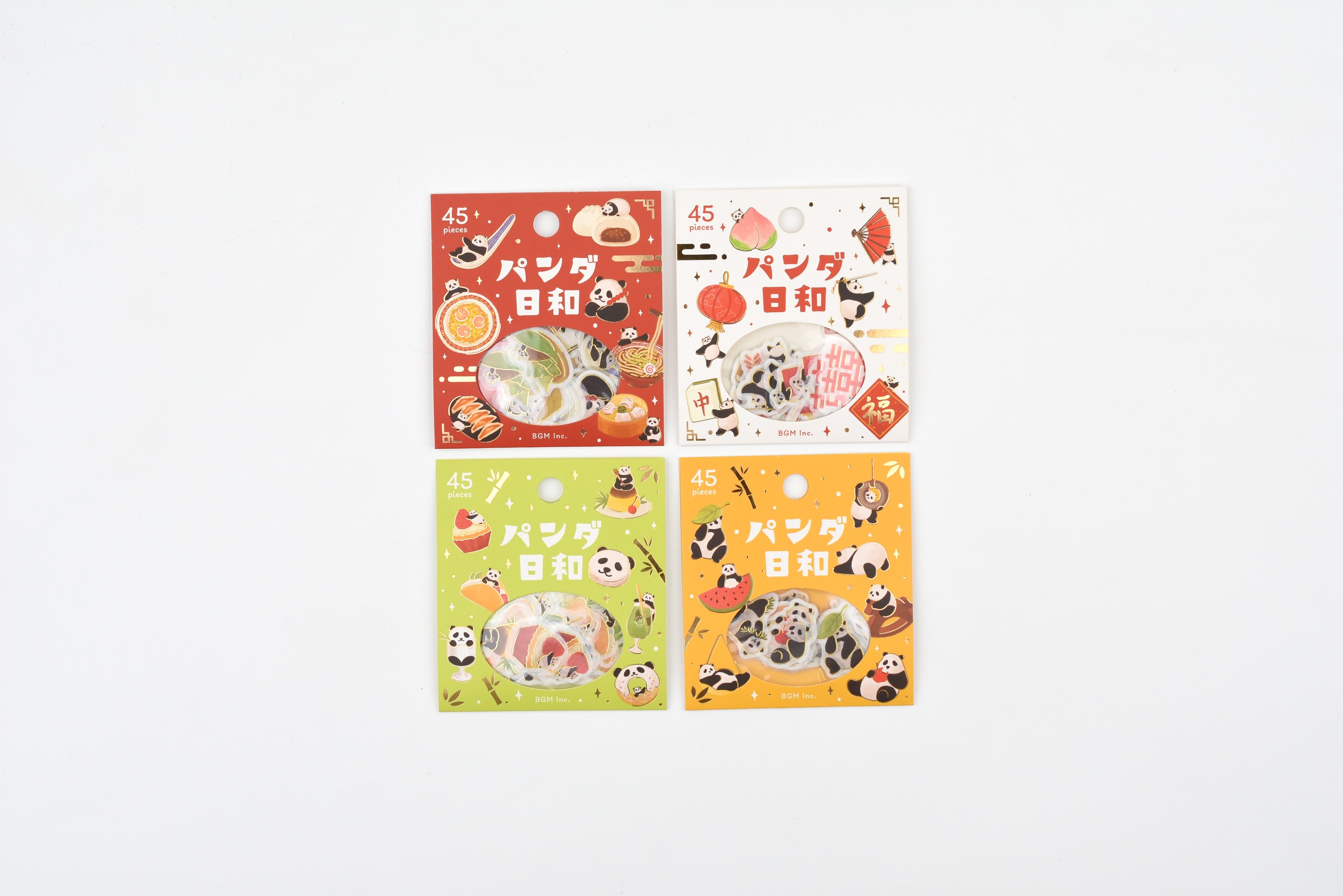 BGM Flake Stickers - Foil Stamping - Panda Weather