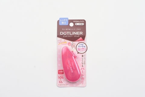 KOKUYO Dot Liner Adhesive Tape Roller - Flick - Heart