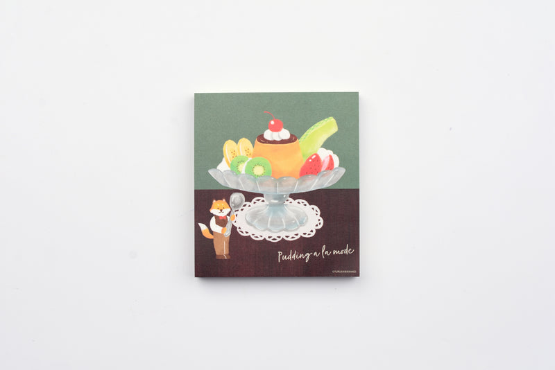 Furukawa Paper Cafe Moon Memo Pad - Pudding a la Mode
