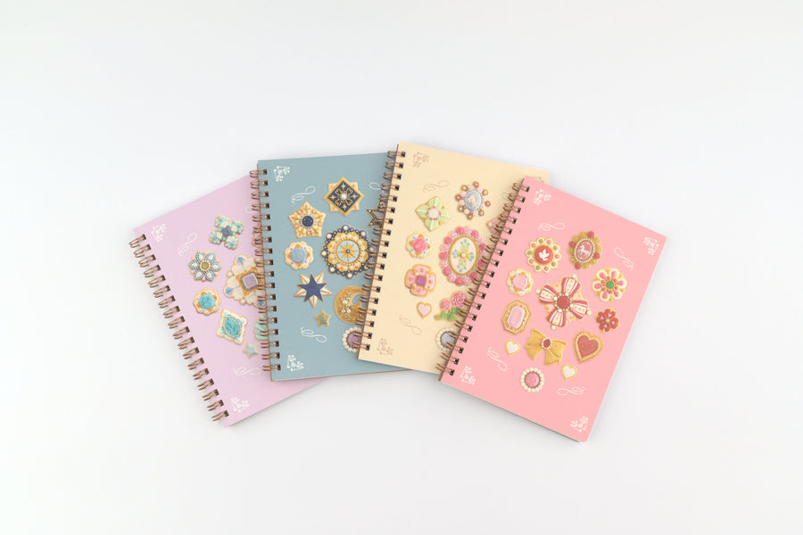 Green Flash x KUNIKA Ring Notebook - Jewel & Cookie - B6